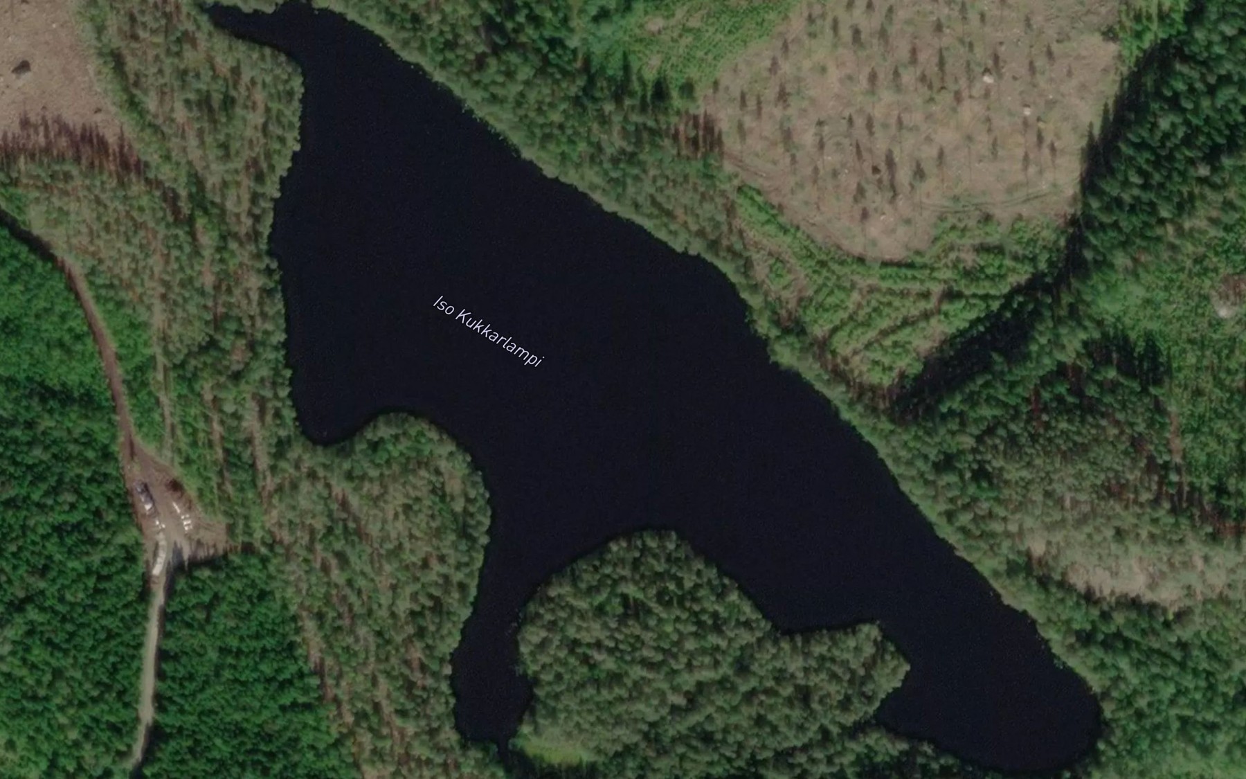 Satellite map of the Iso Kukkarlampi
