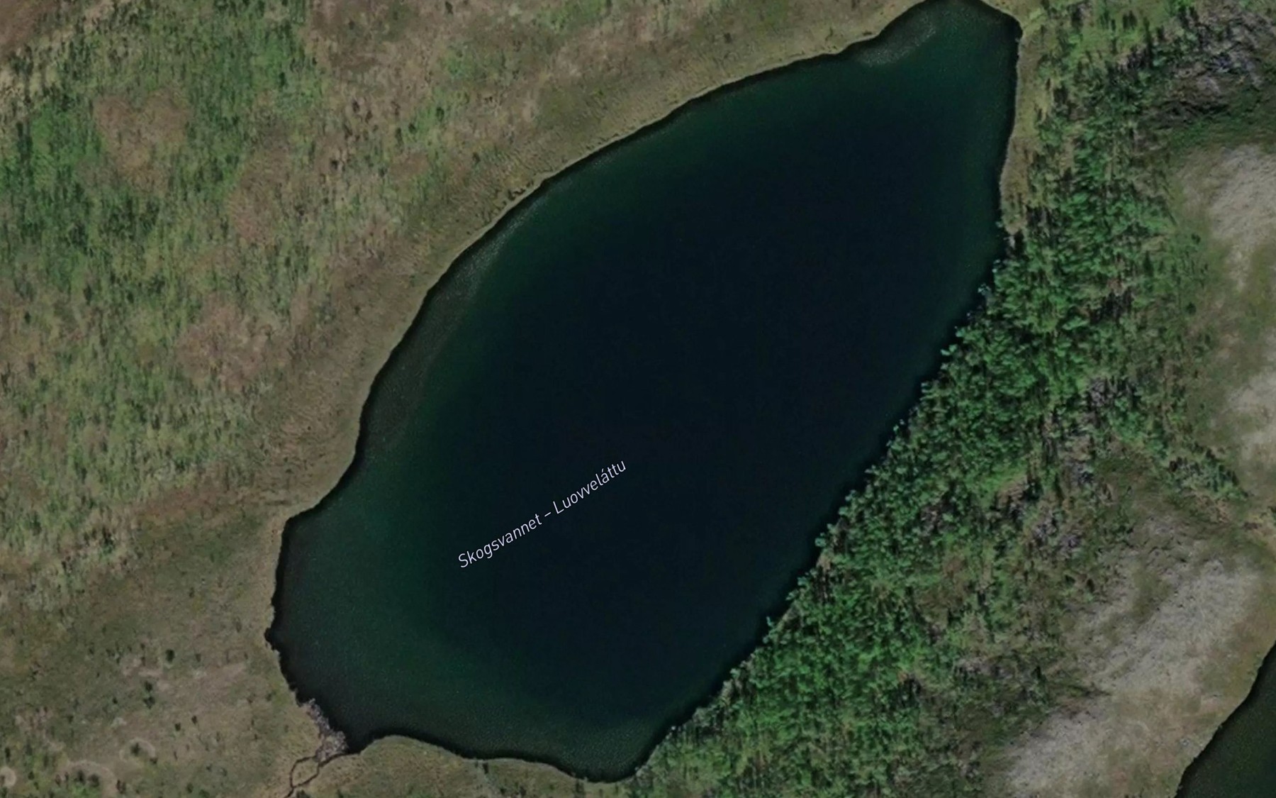 Satellite map of the Luovveladdo
