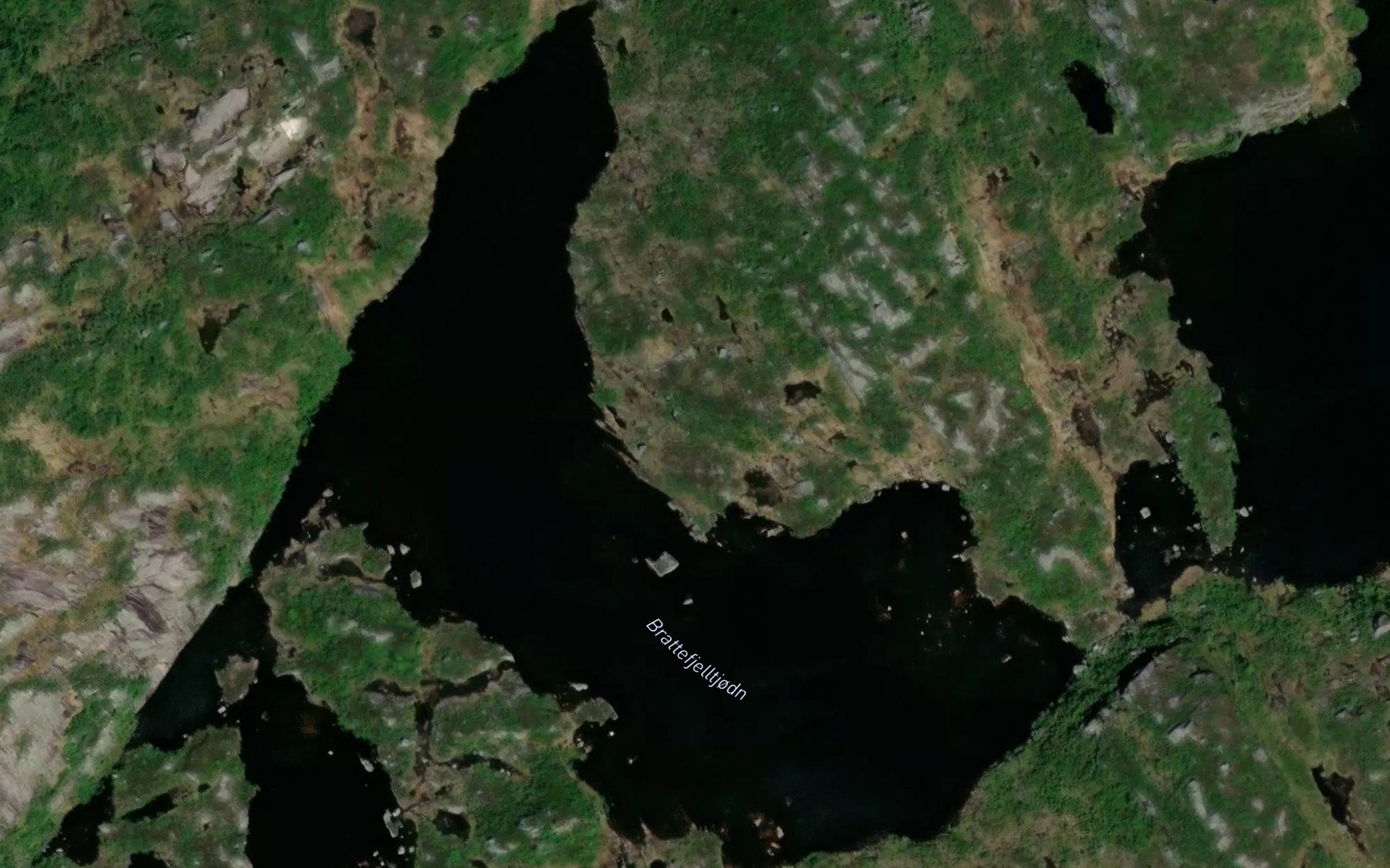 Satellite map of the Brattefjelltjodn