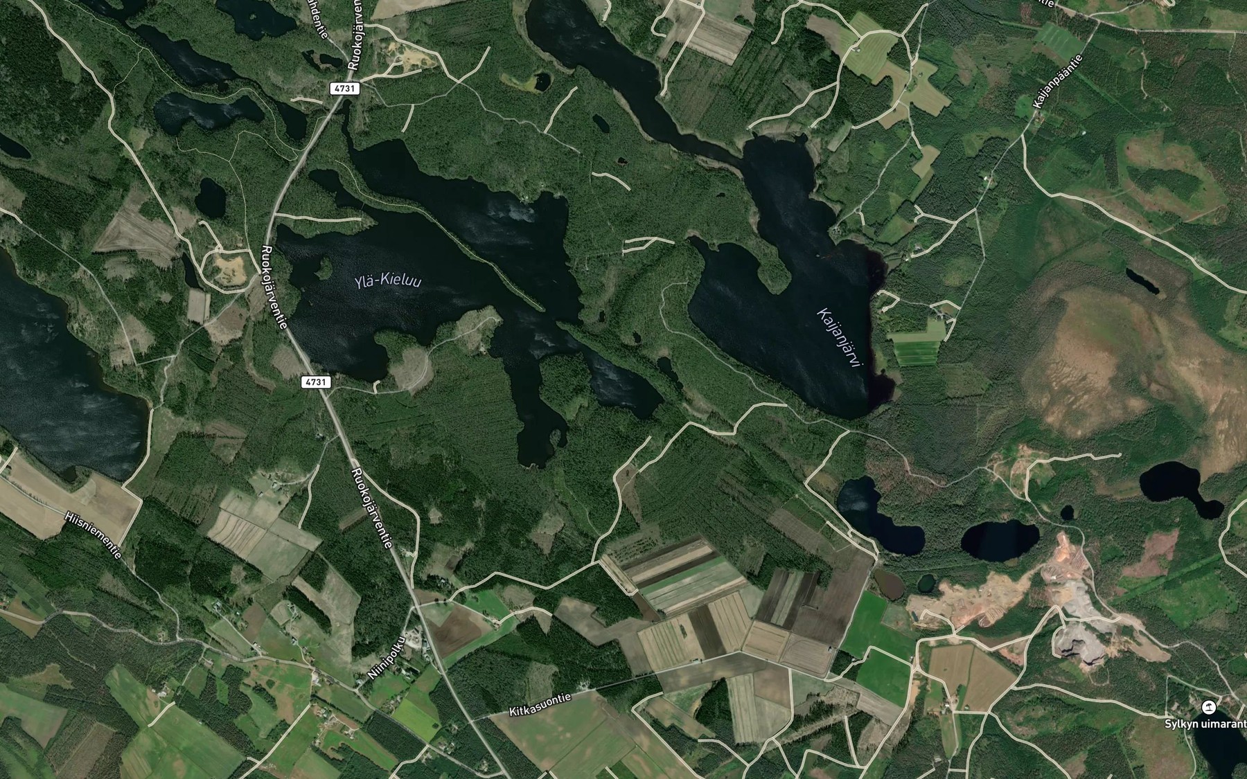 Satellite map of the Katiskalahti