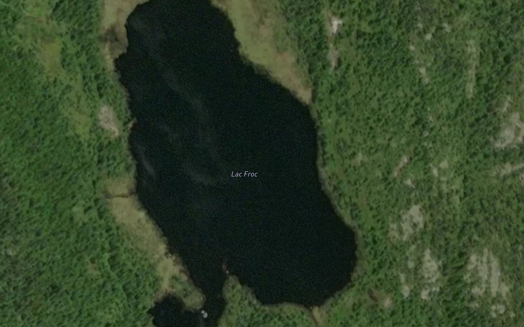 Satellite map of the Lac Froc