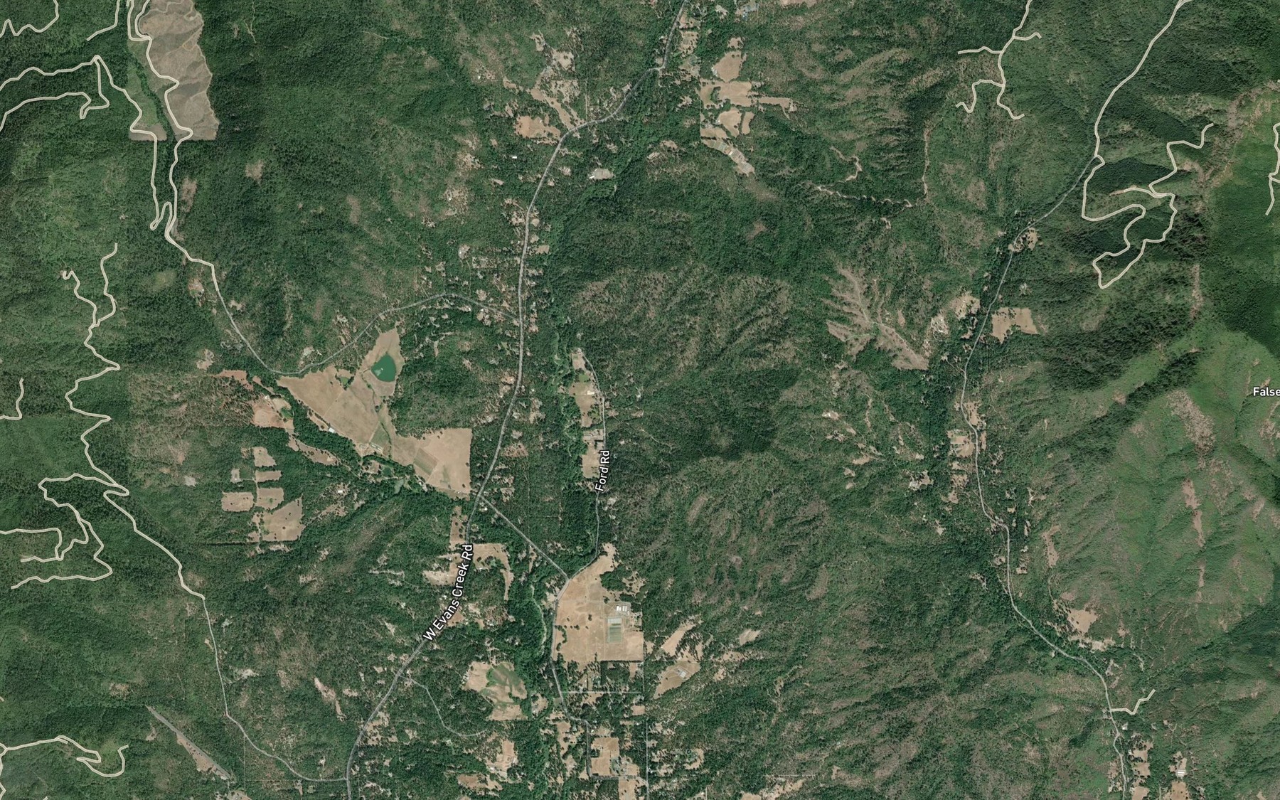 Satellite map of the Zwan Reservoir