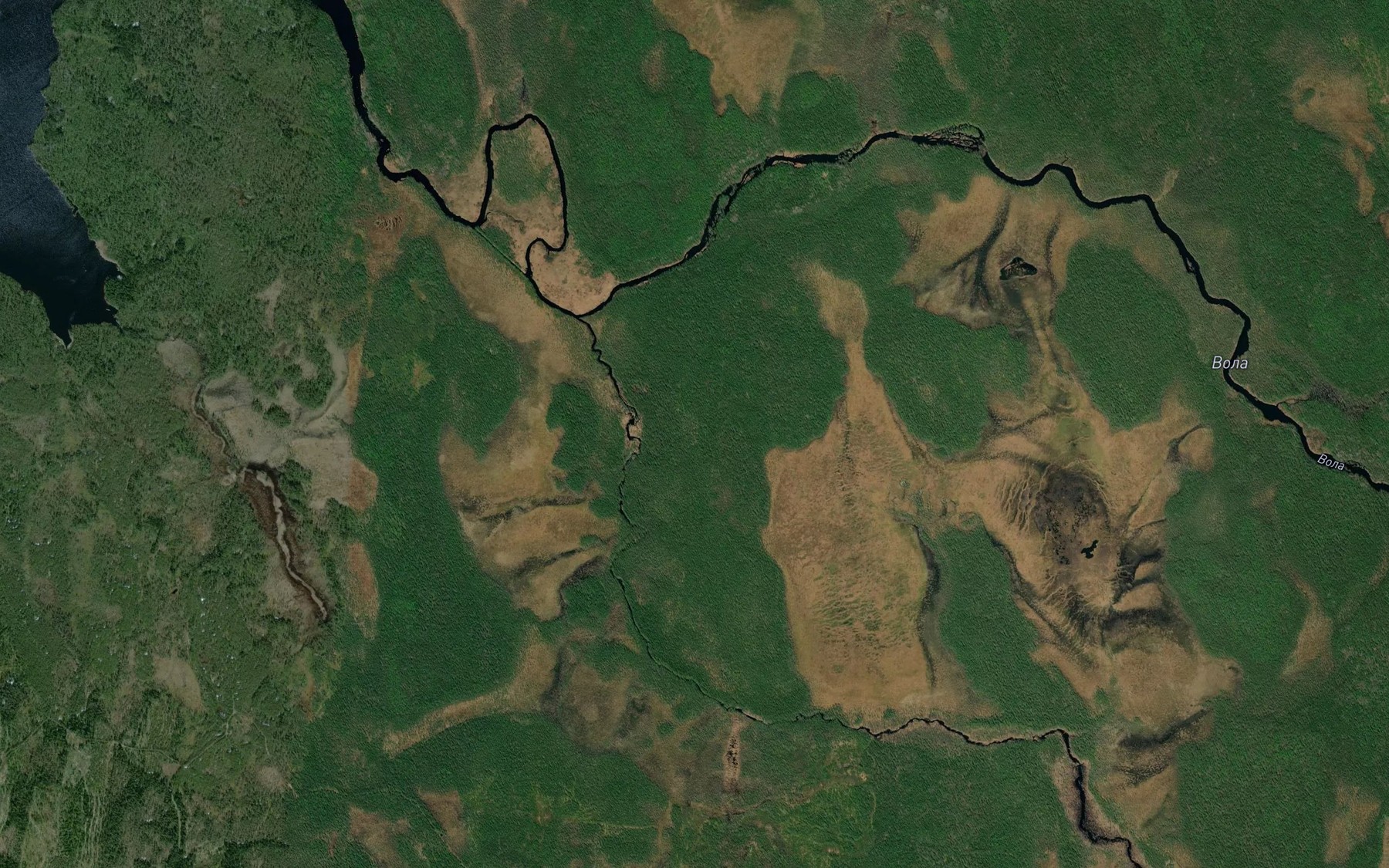 Satellite map of the Lepruchey