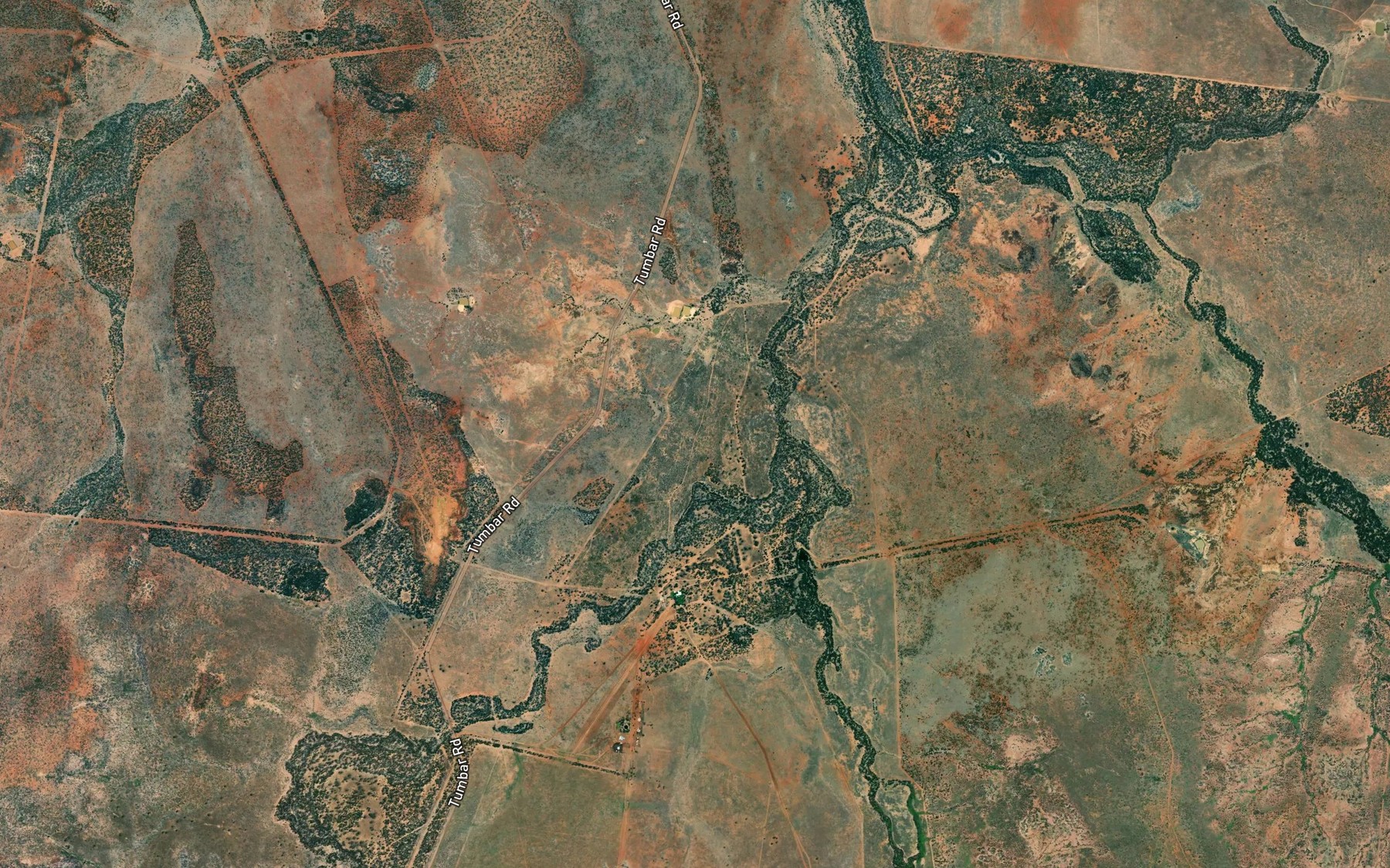 Satellite map of the Frost Creek