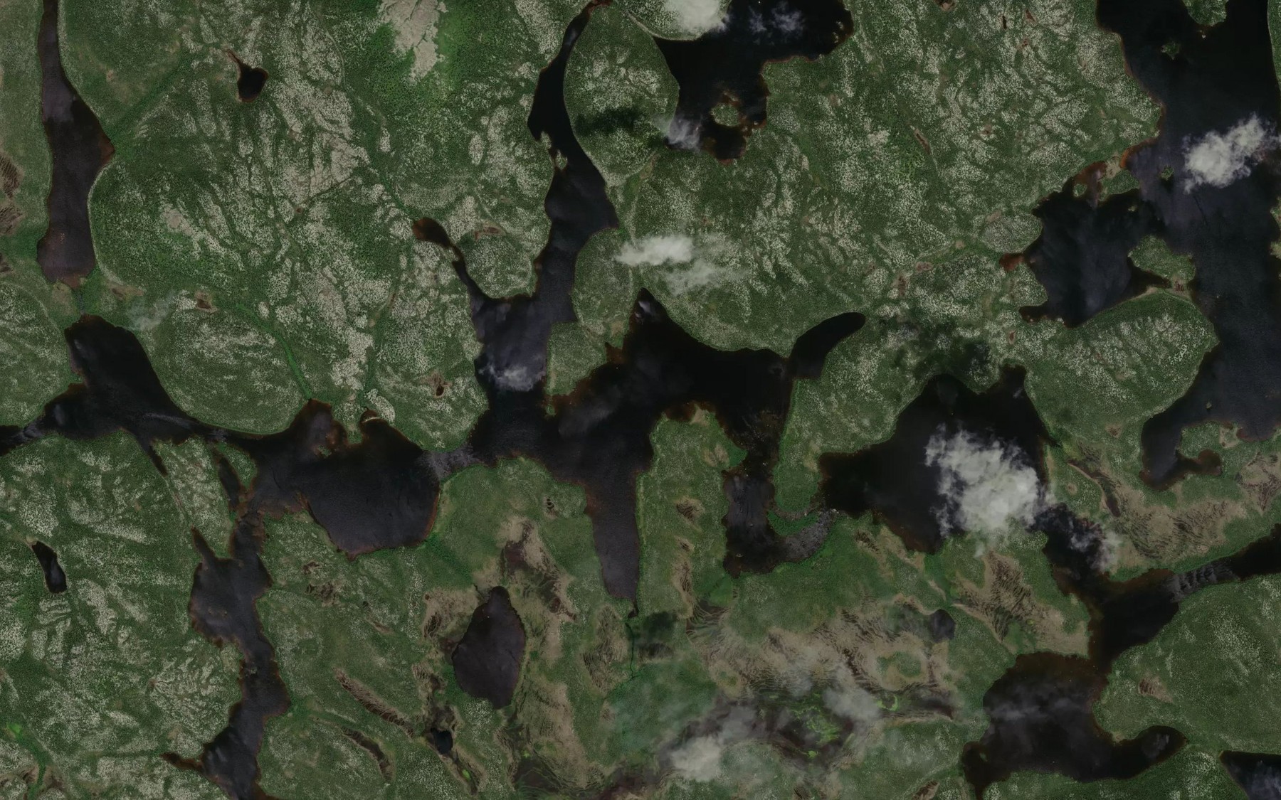Satellite map of the Lac Jack-Wobbler
