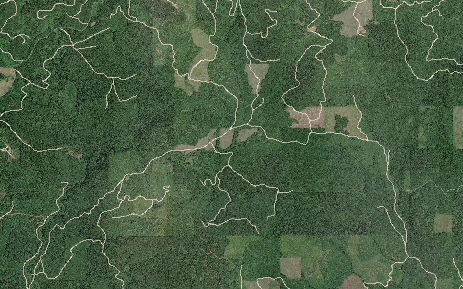 Satellite map of the Cedar Creek