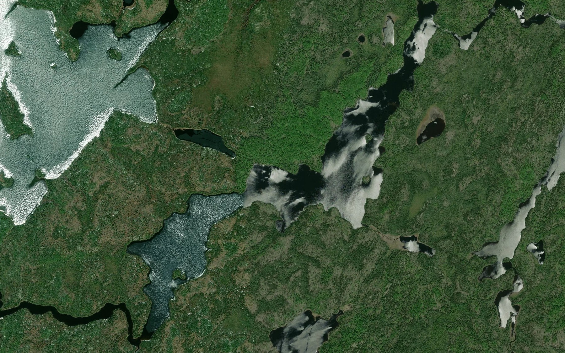 Satellite map of the Van Poele Lake
