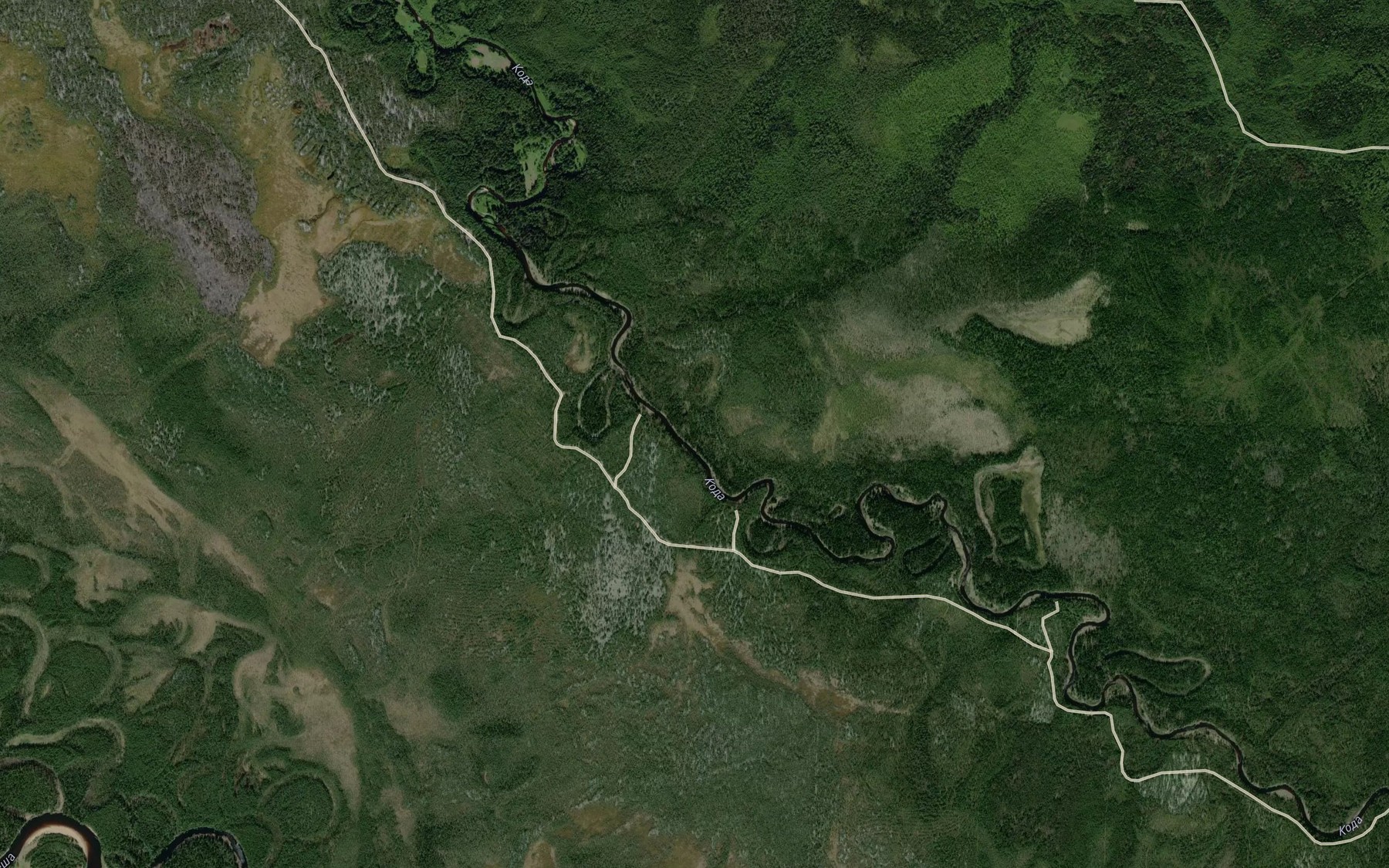 Satellite map of the Polovinets