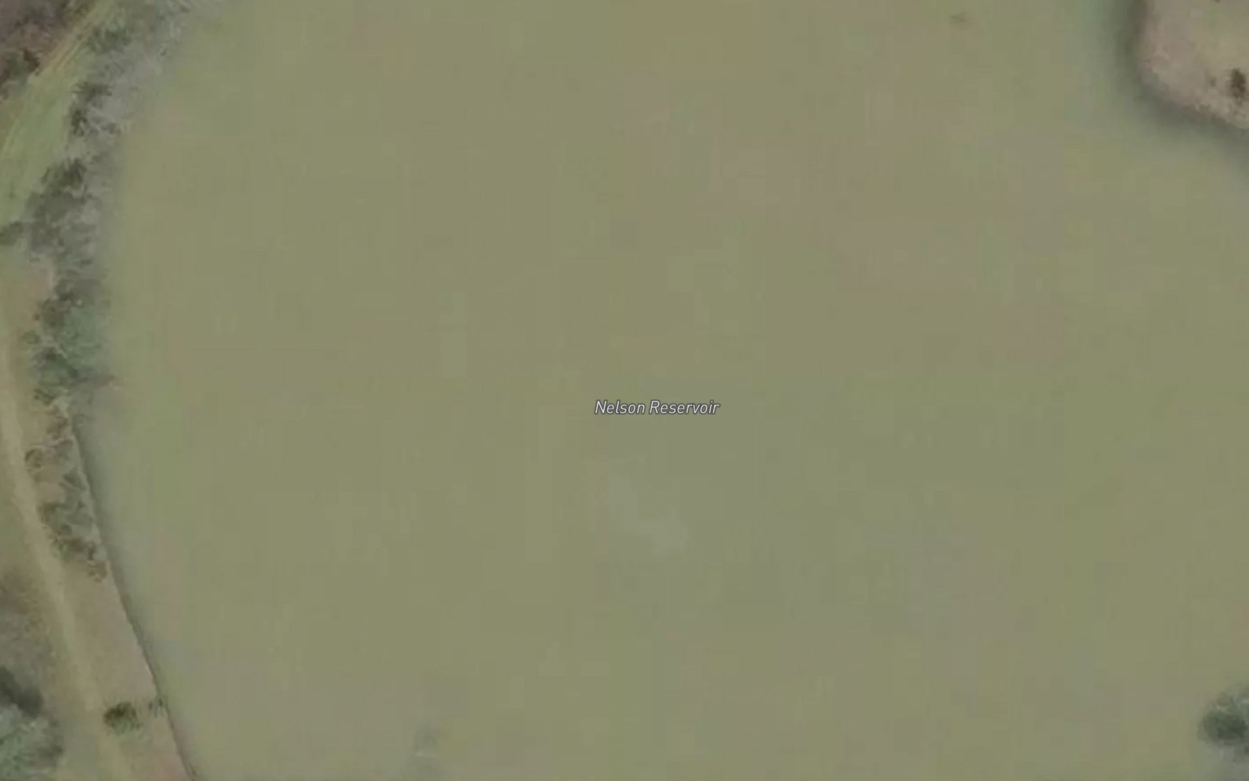 Satellite map of the Nelson Reservoir