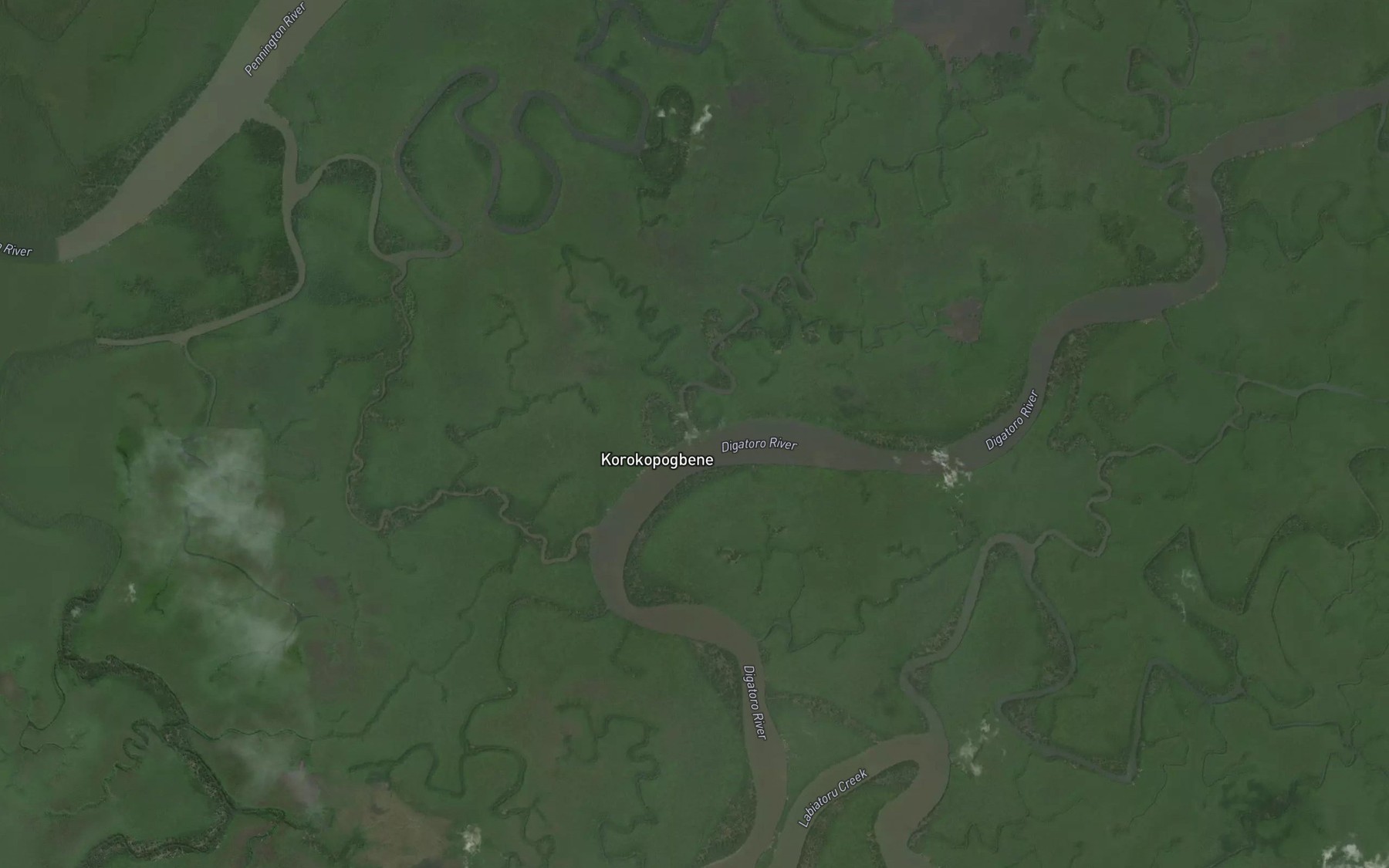 Satellite map of the Korokopogbene
