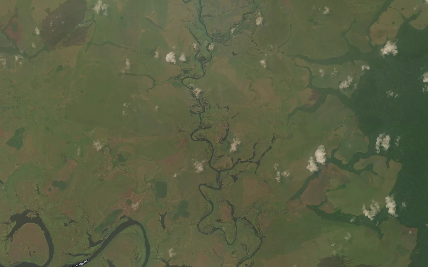 Satellite map of the Batanga