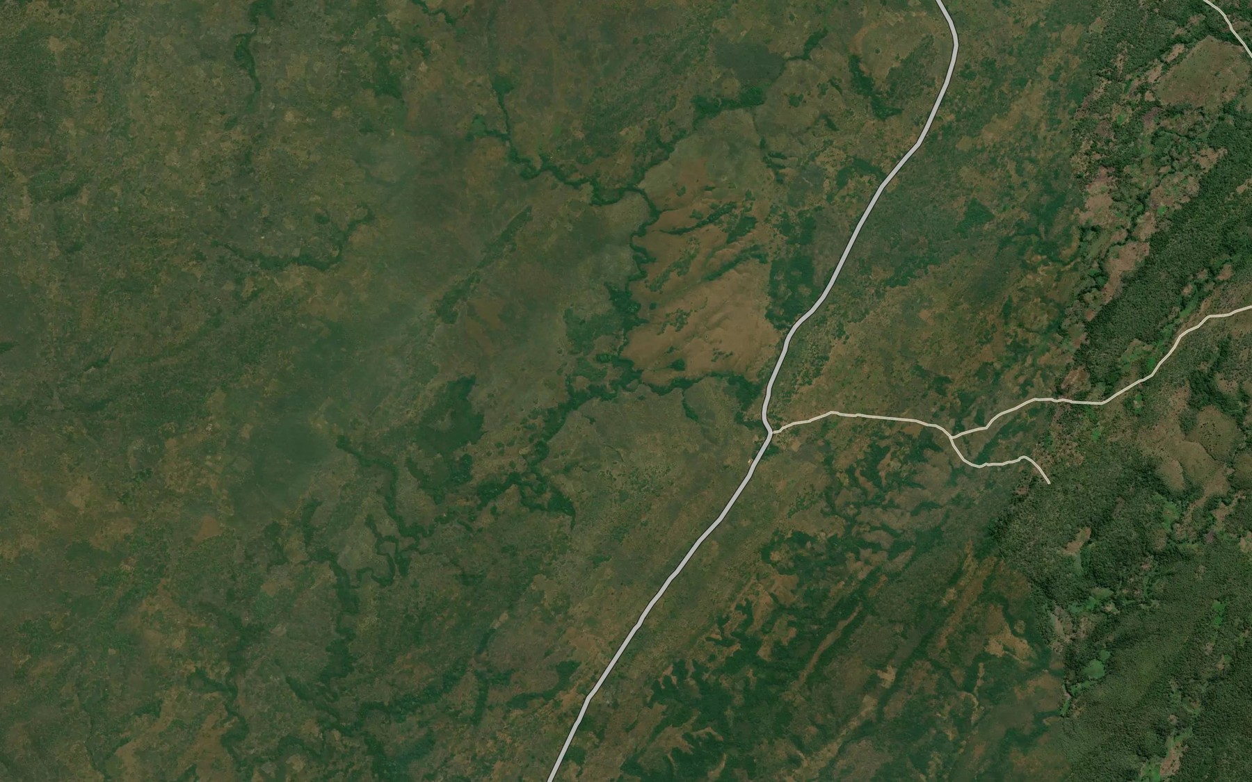 Satellite map of the Kiwanga