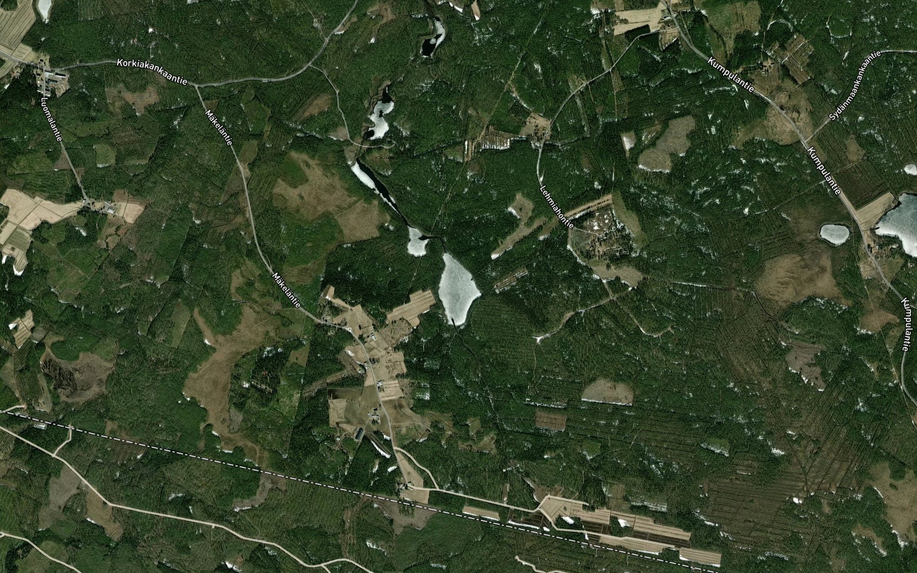 Satellite map of the Rotmonjarvi