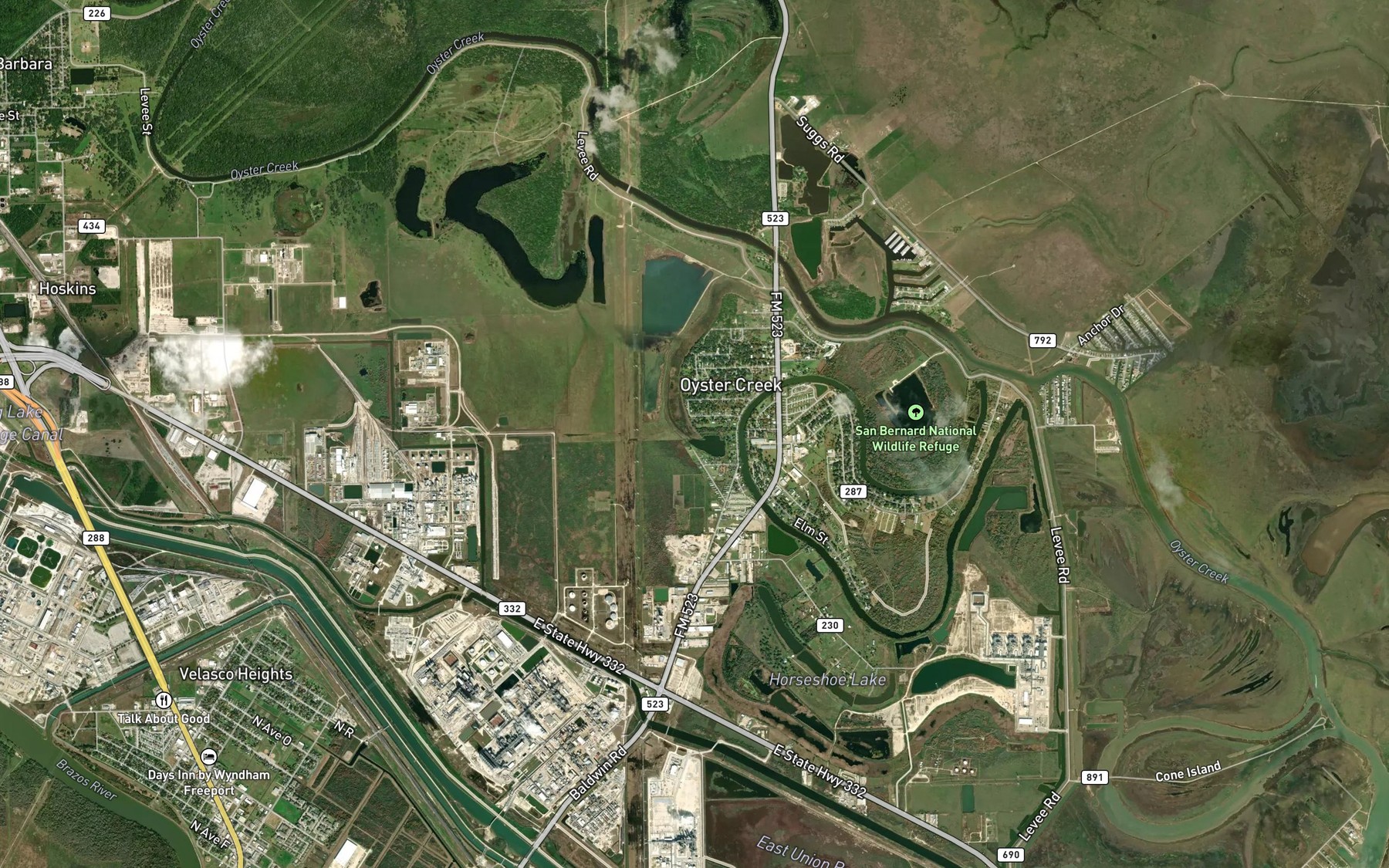 Satellite map of the Dutch Lake