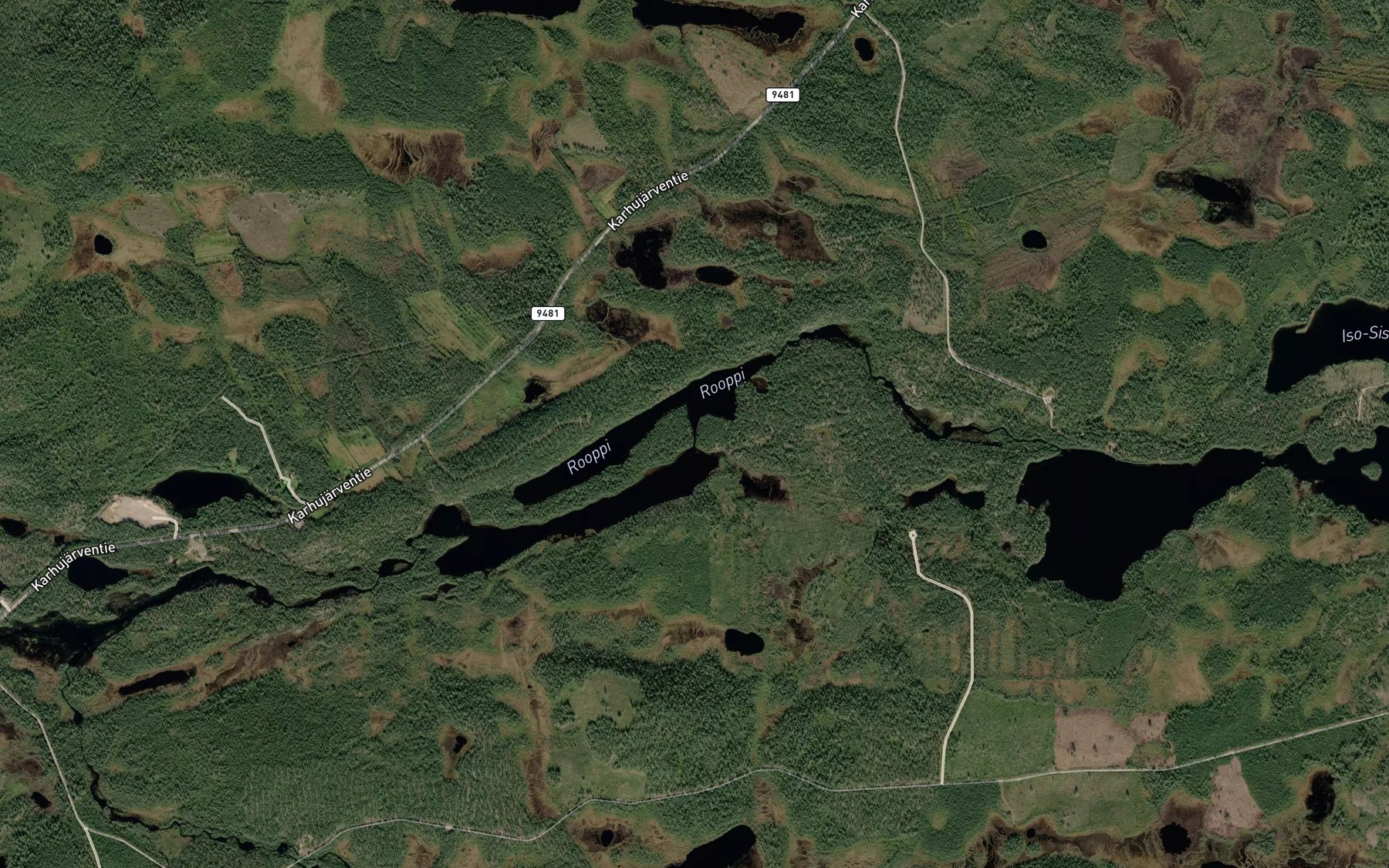 Satellite map of the Roopinsalmi