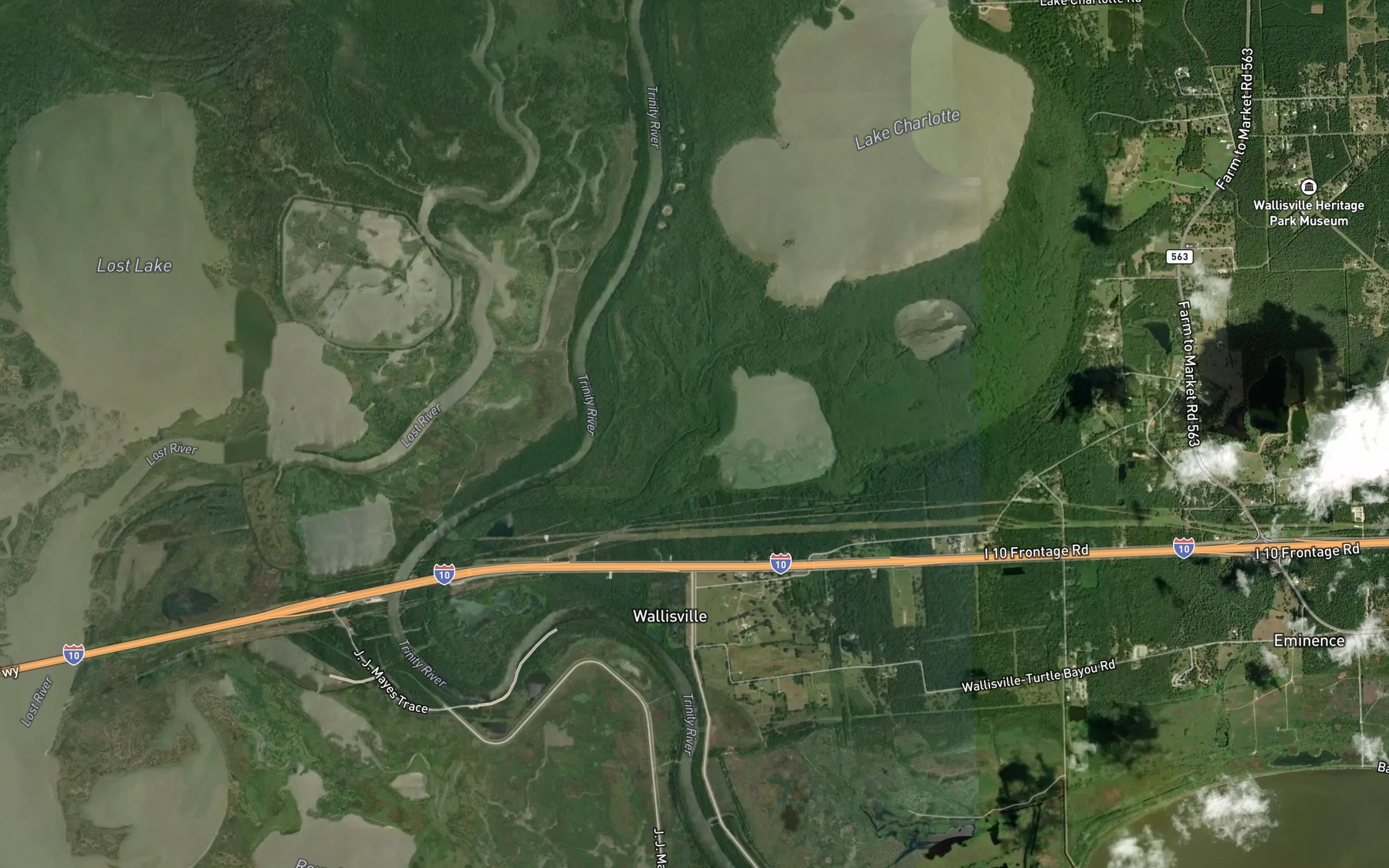 Satellite map of the Lake Pass