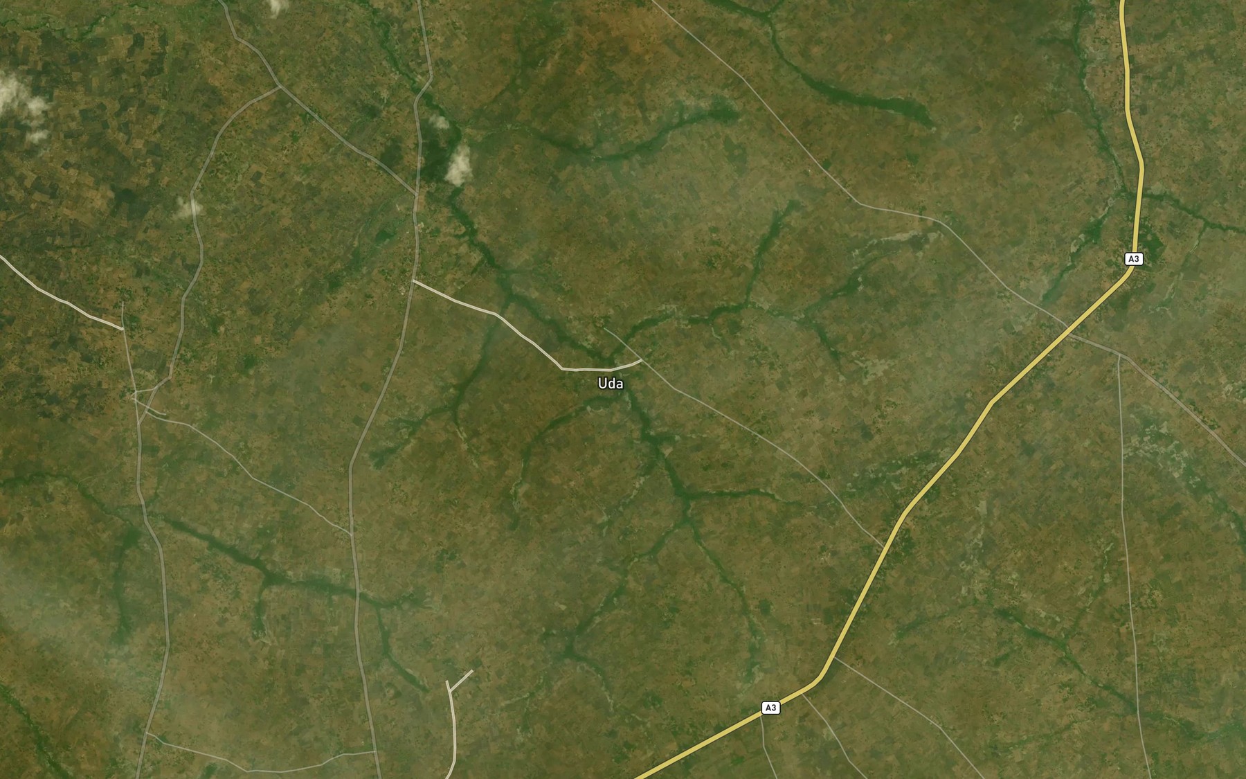 Satellite map of the River Buawau