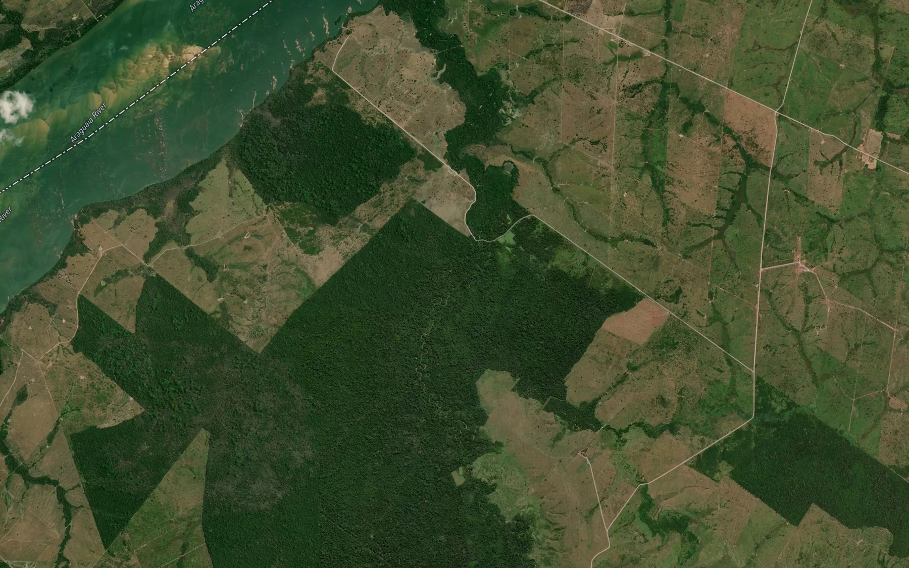 Satellite map of the Corrego Fundo