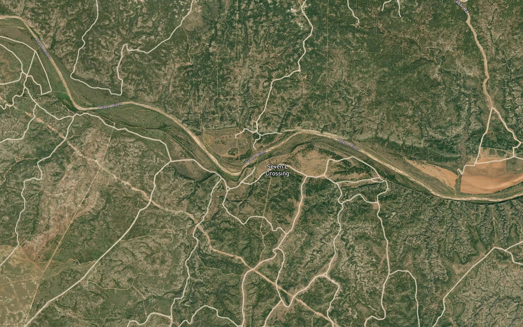 Satellite map of the Cactus Creek
