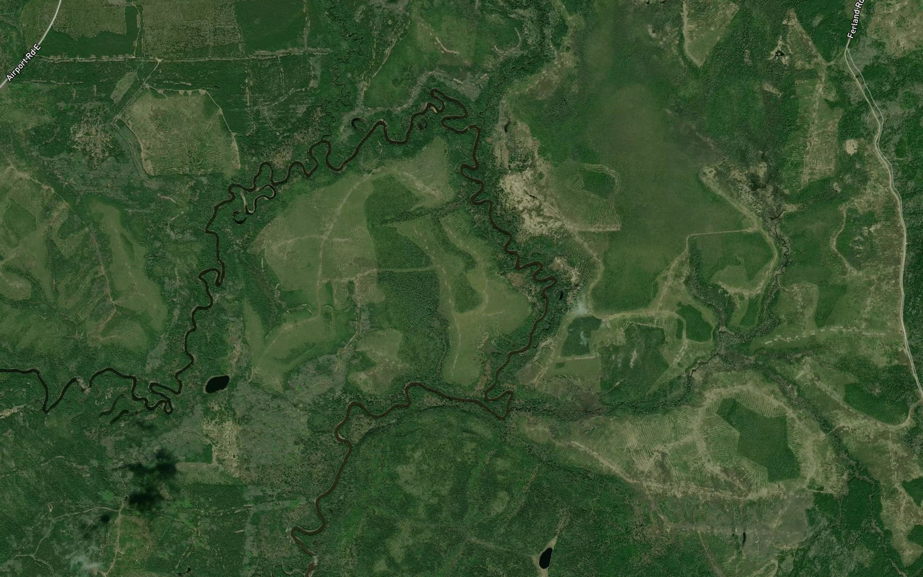 Satellite map of the Forsyth Creek