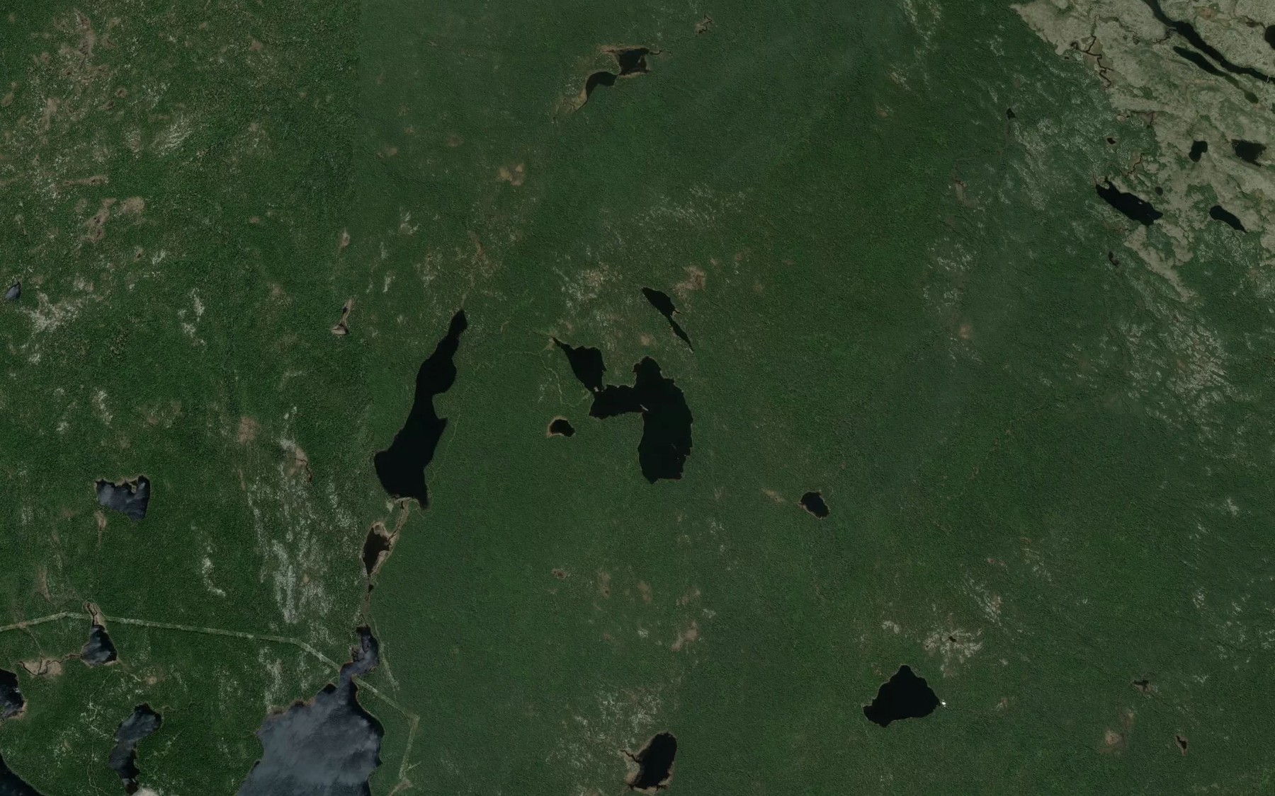 Satellite map of the Lac de la Monzonite