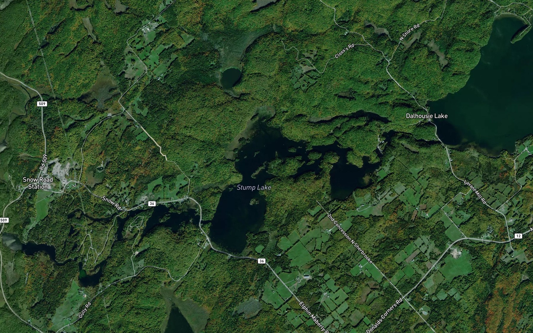 Satellite map of the Smiths Bay