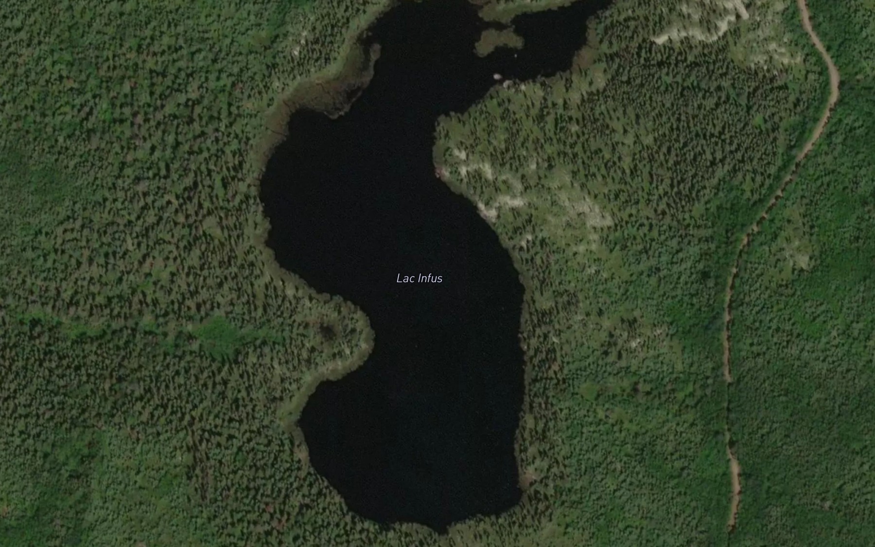 Satellite map of the Lac Infus
