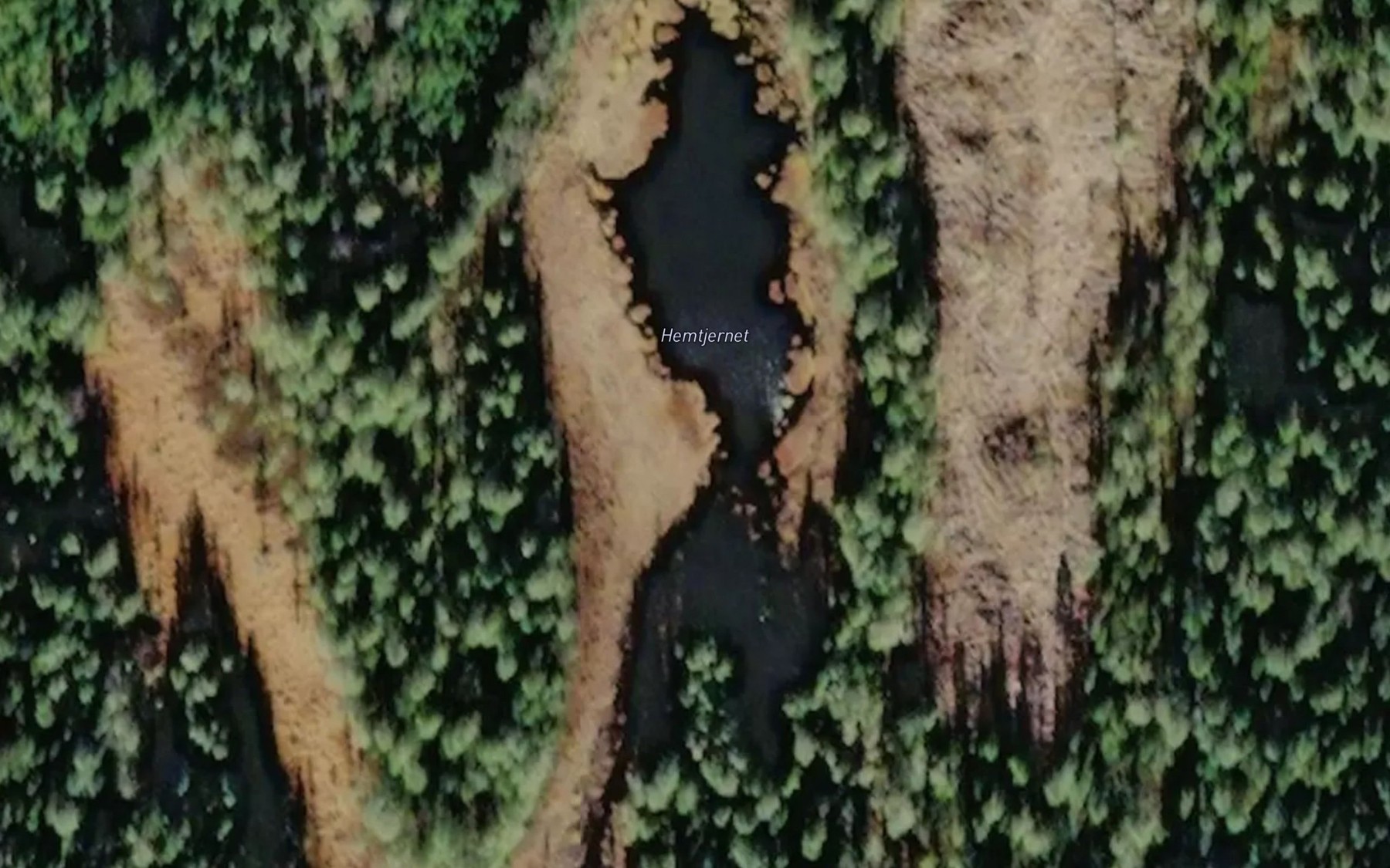 Satellite map of the Hemtjernet