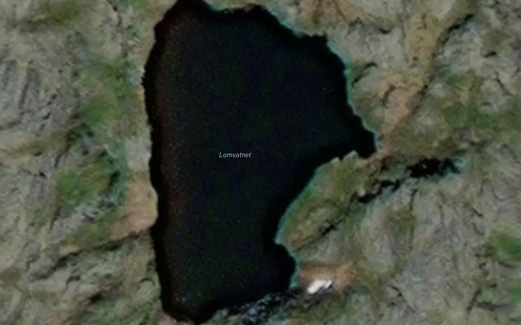 Satellite map of the Lamvannet