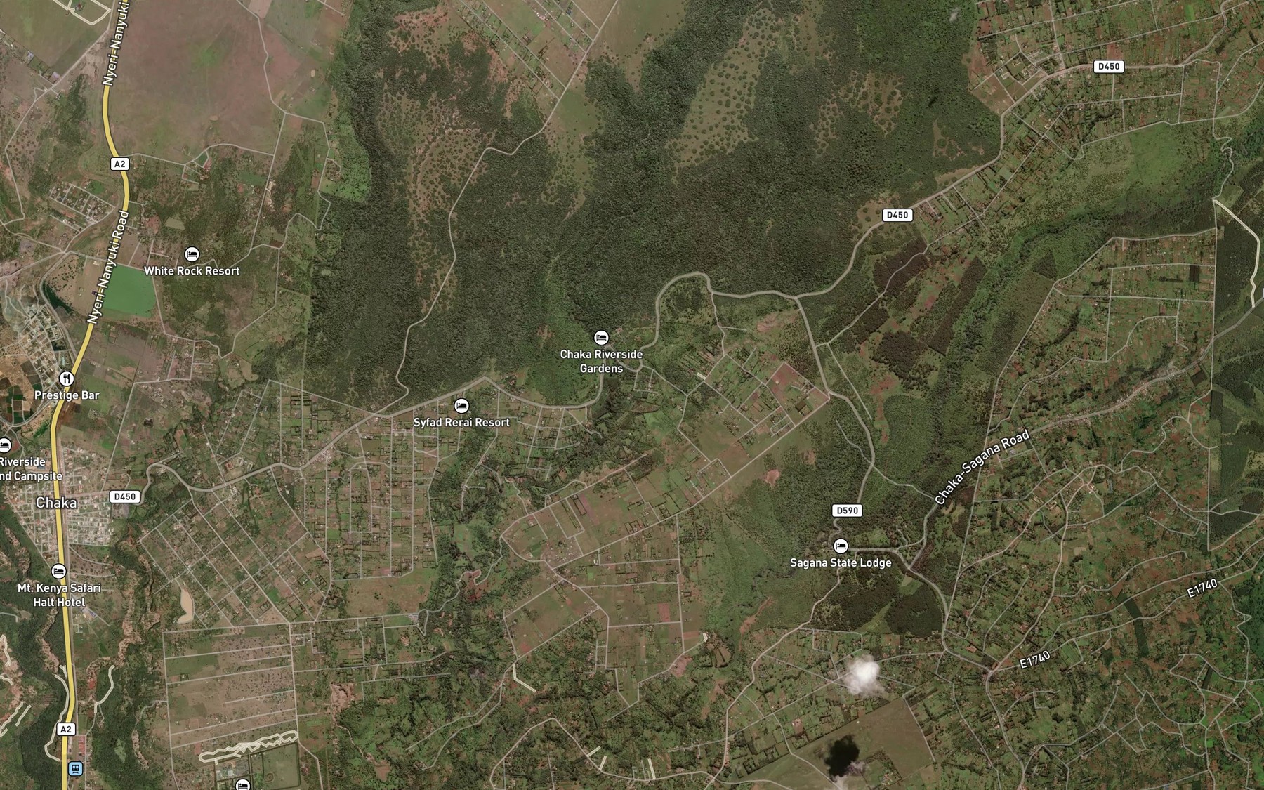 Satellite map of the Kurumuti