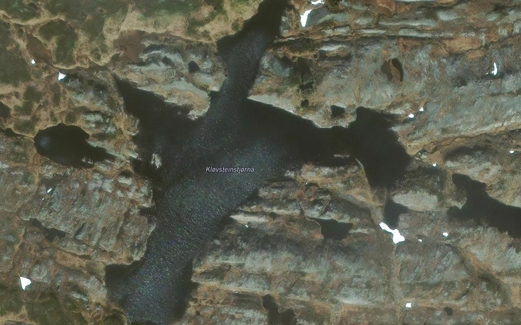 Satellite map of the Klovsteinstjorna