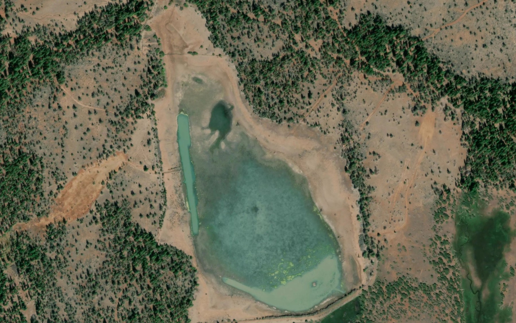 Satellite map of the Grohs Reservoir