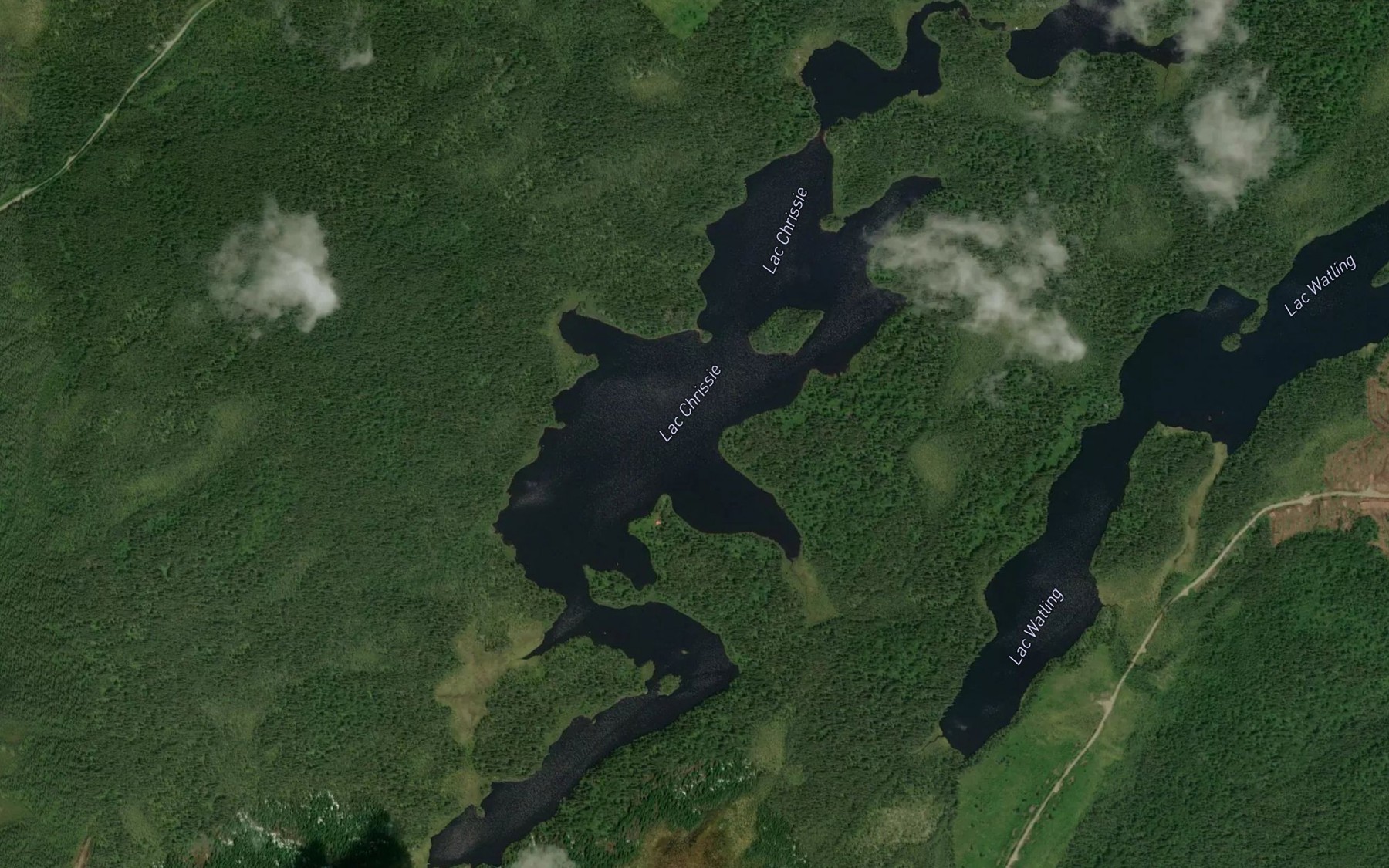 Satellite map of the Lac Chrissie