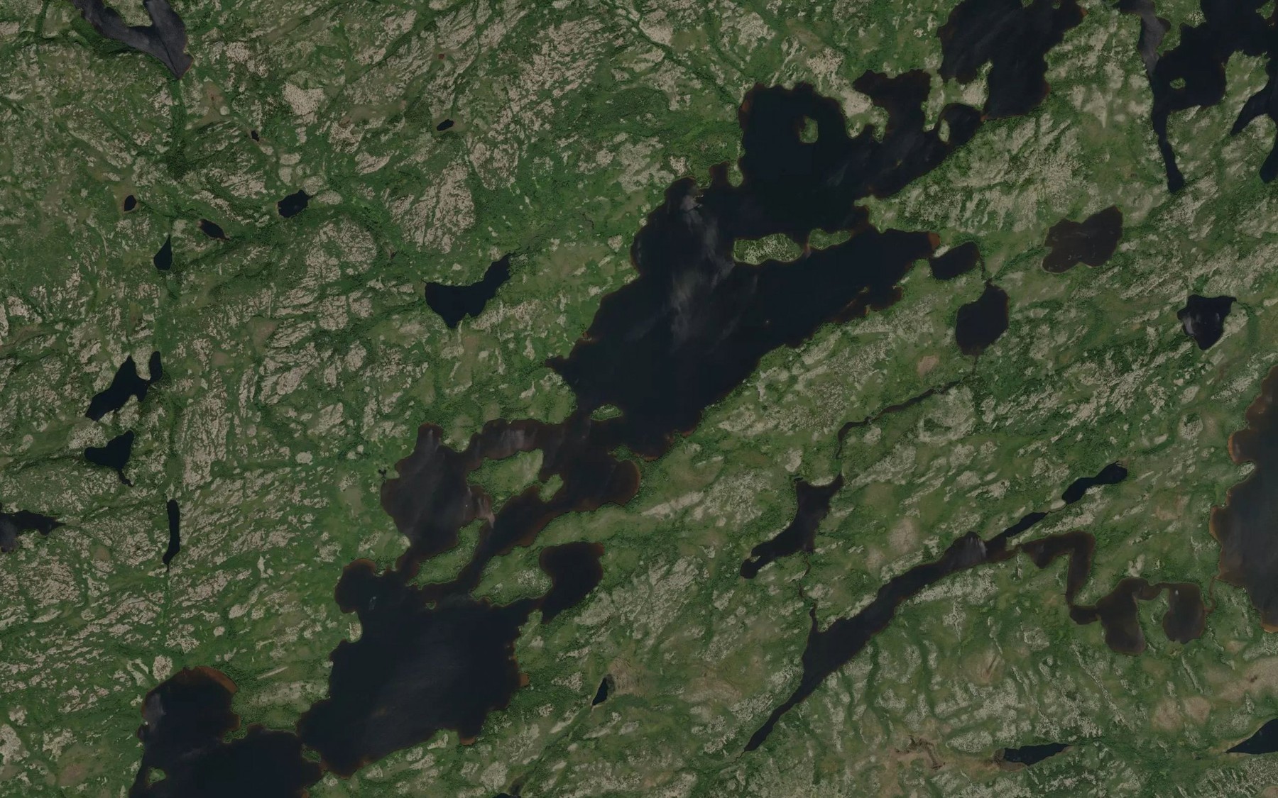 Satellite map of the Lac Amichinatwayach