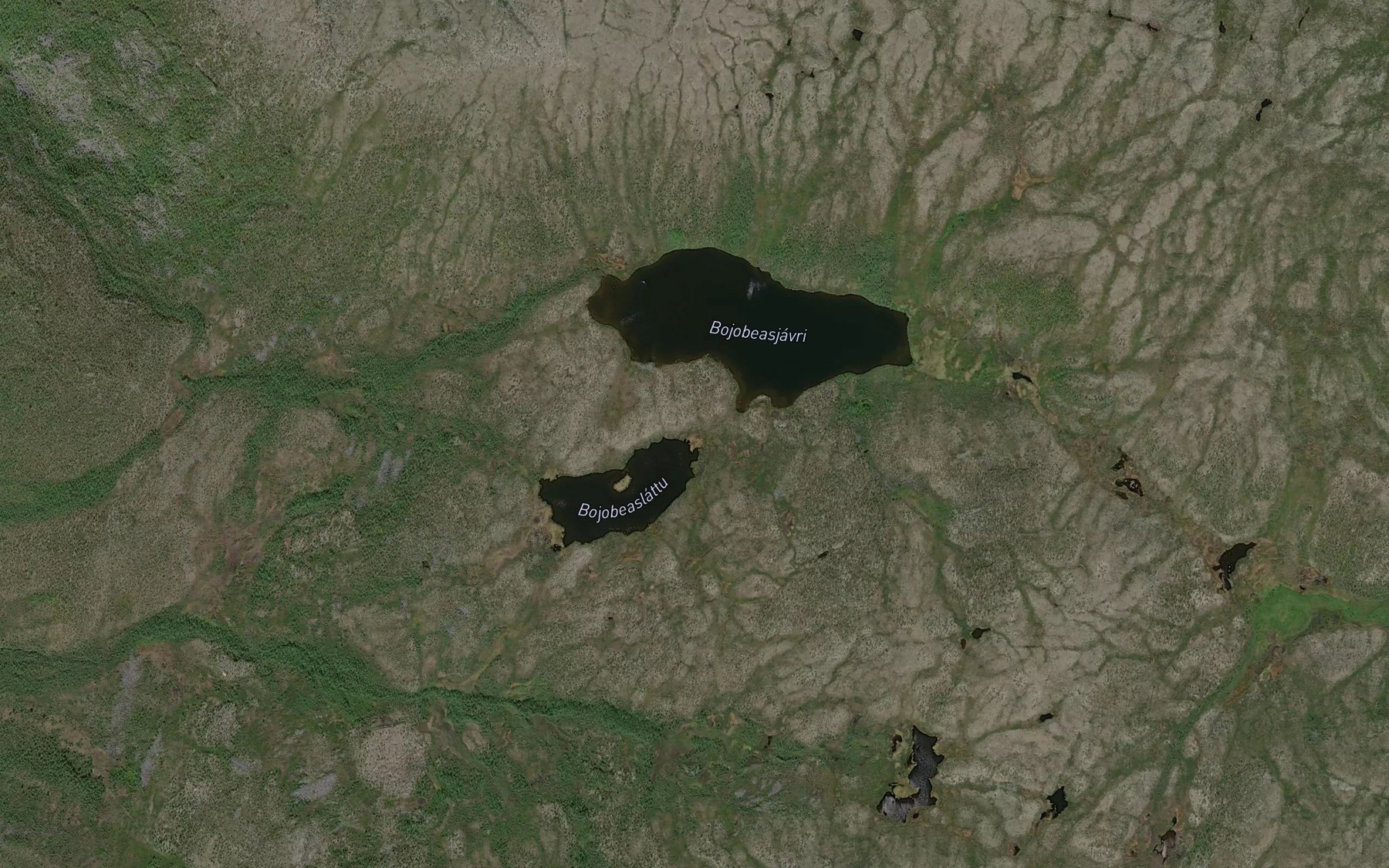 Satellite map of the Bojobeasjavrrit