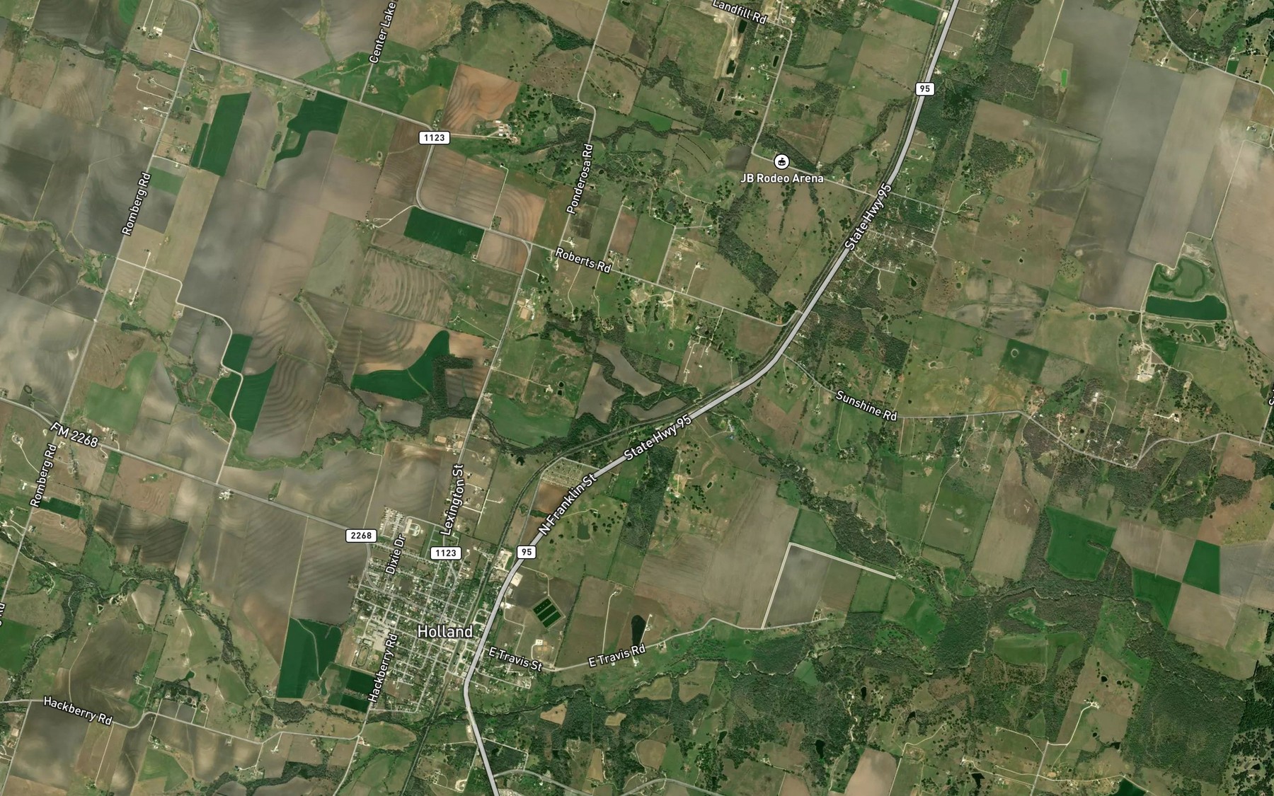 Satellite map of the Flag Branch