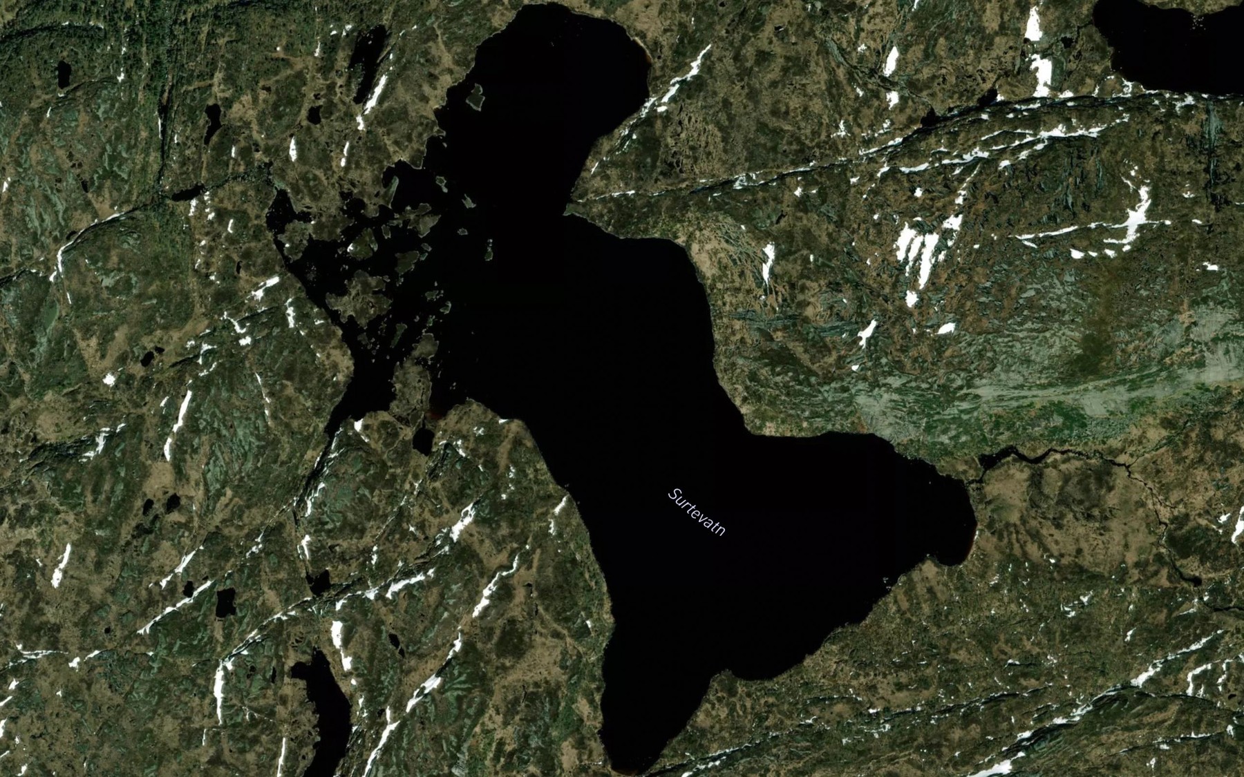 Satellite map of the Surtevatn