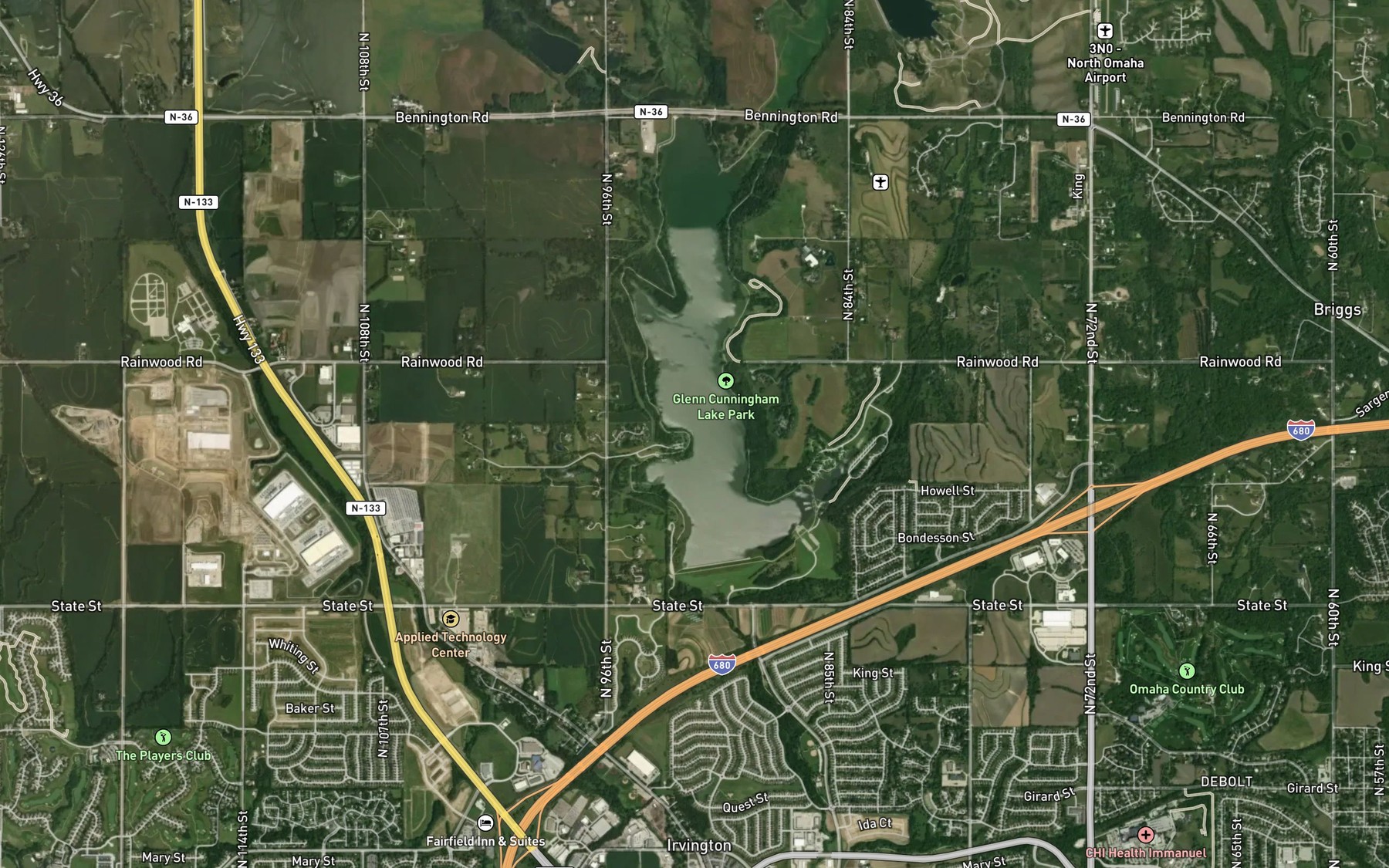 Satellite map of the Spot 3