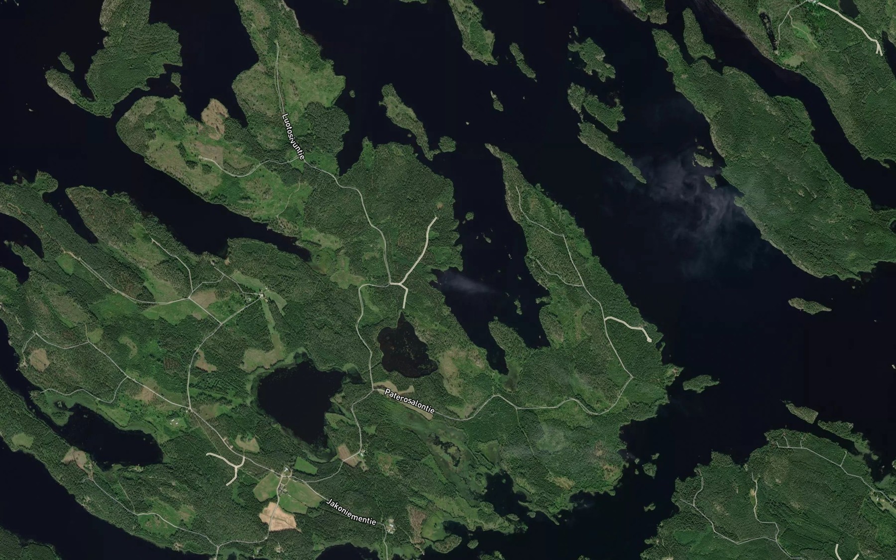 Satellite map of the Huhmarpohjanlahti