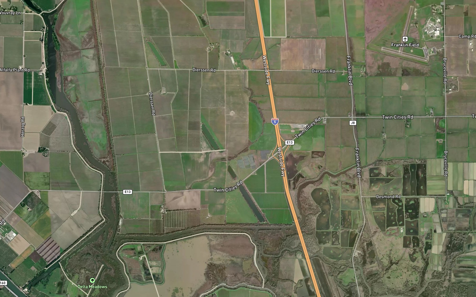 Satellite map of the Bear Lake (historical)