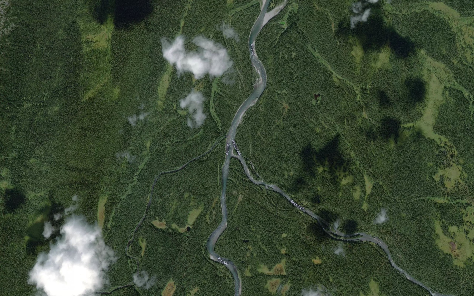 Satellite map of the Nidysey