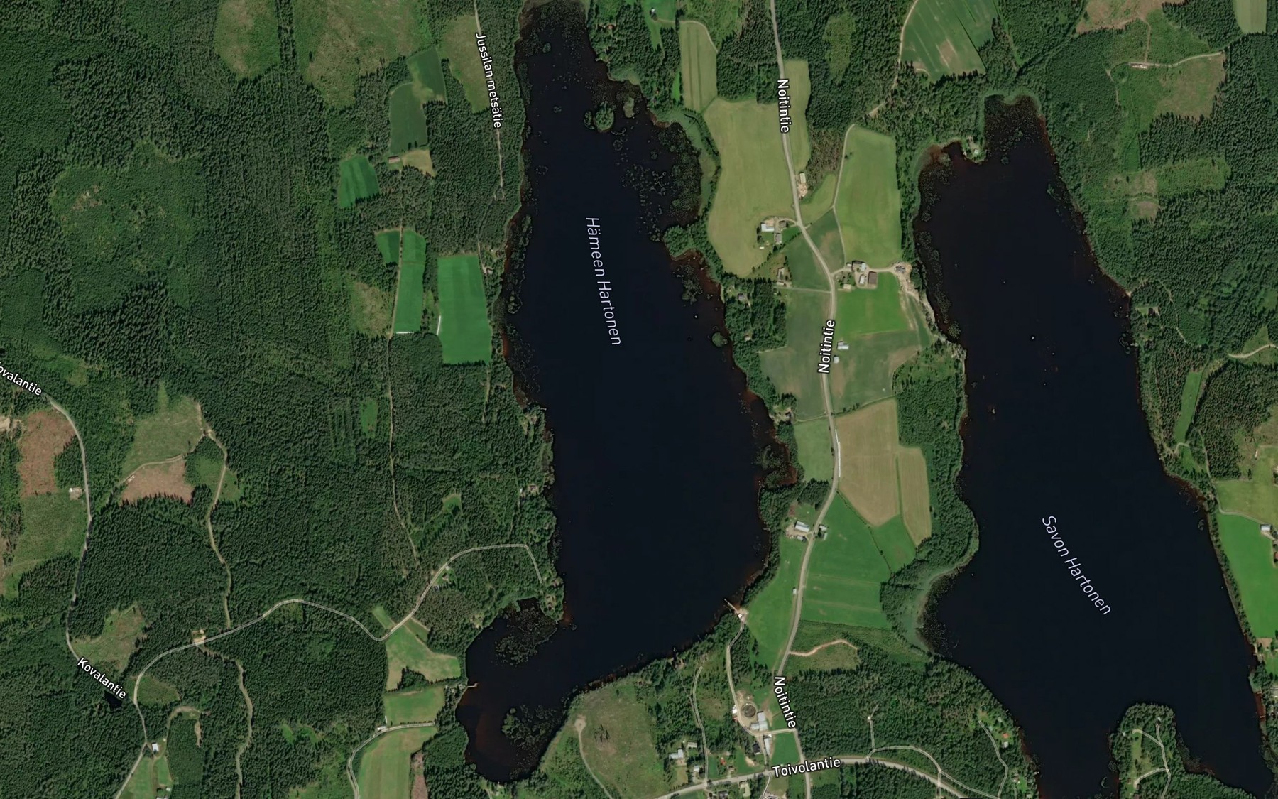 Satellite map of the Hameen Hartonen