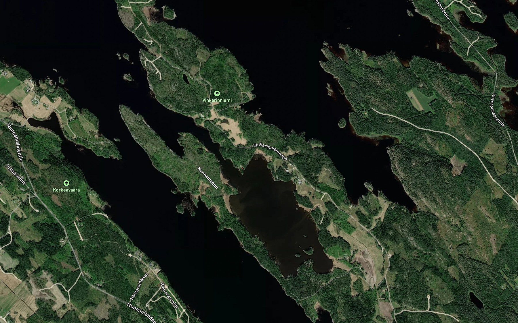 Satellite map of the Posonluhta