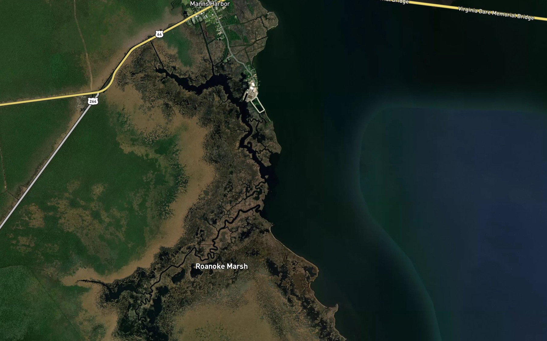 Satellite map of the Spencer Creek