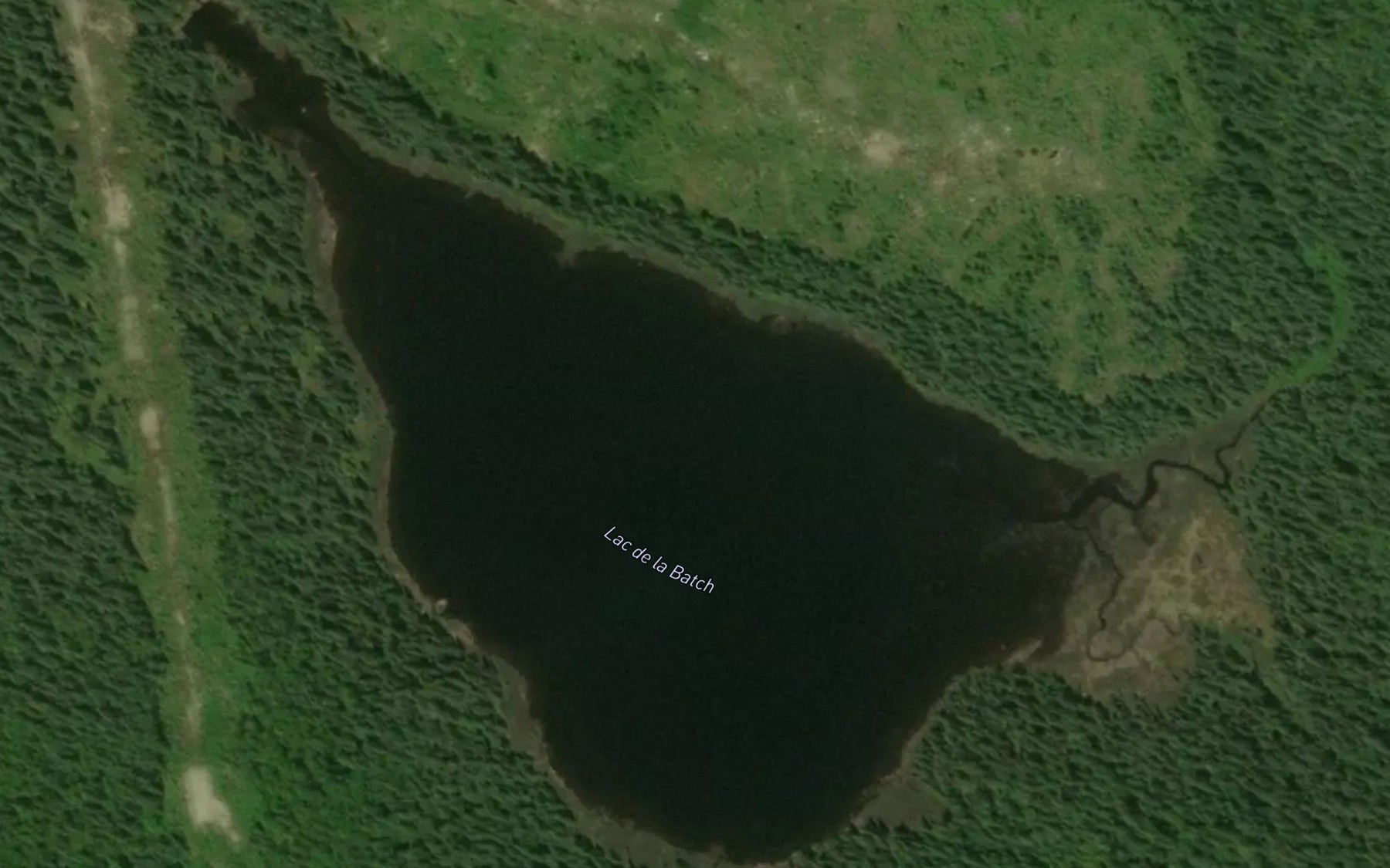 Satellite map of the Lac de la Batch