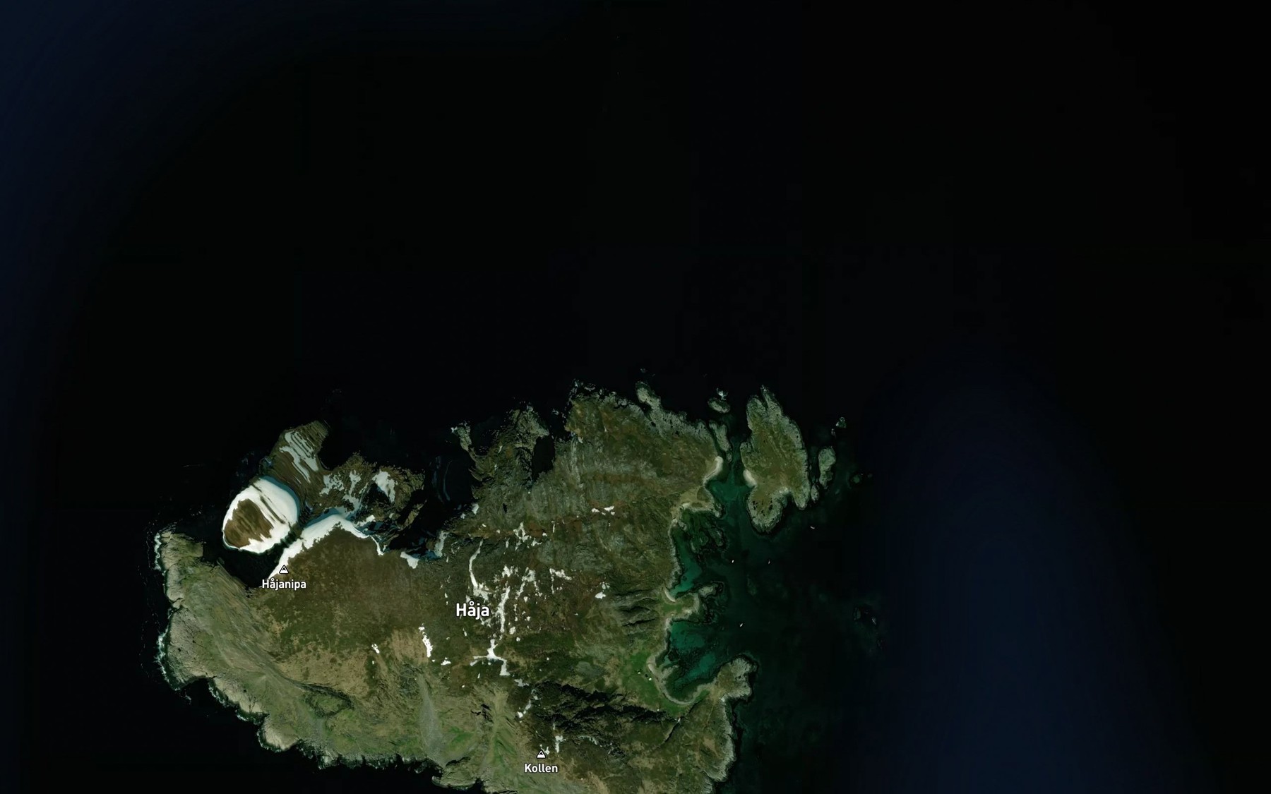 Satellite map of the Vassvika