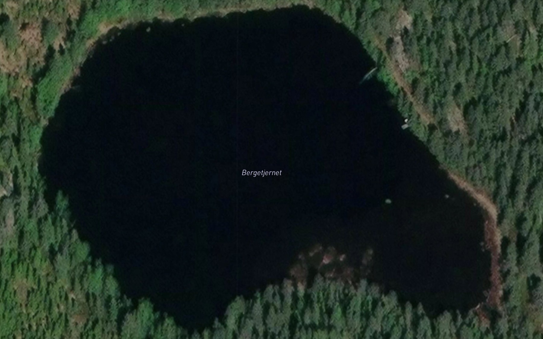Satellite map of the Bergetjernet