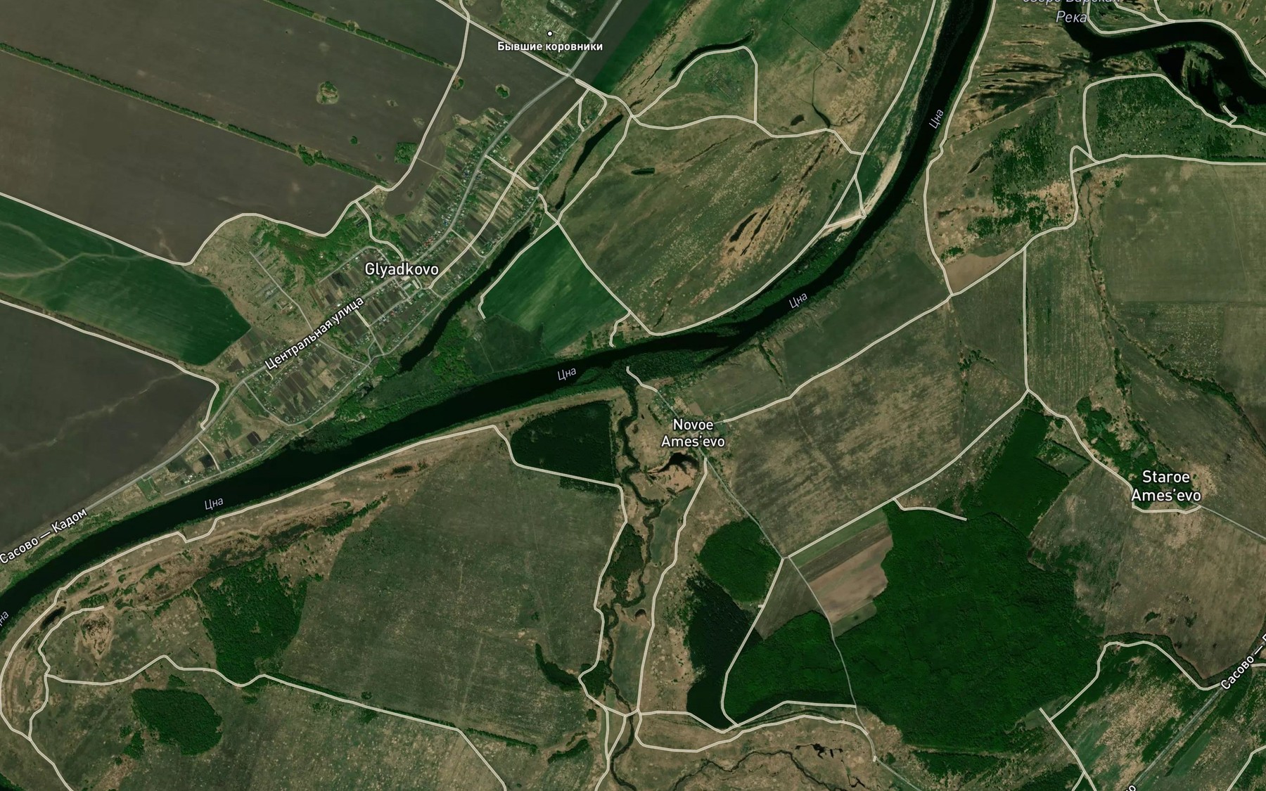 Satellite map of the Leya