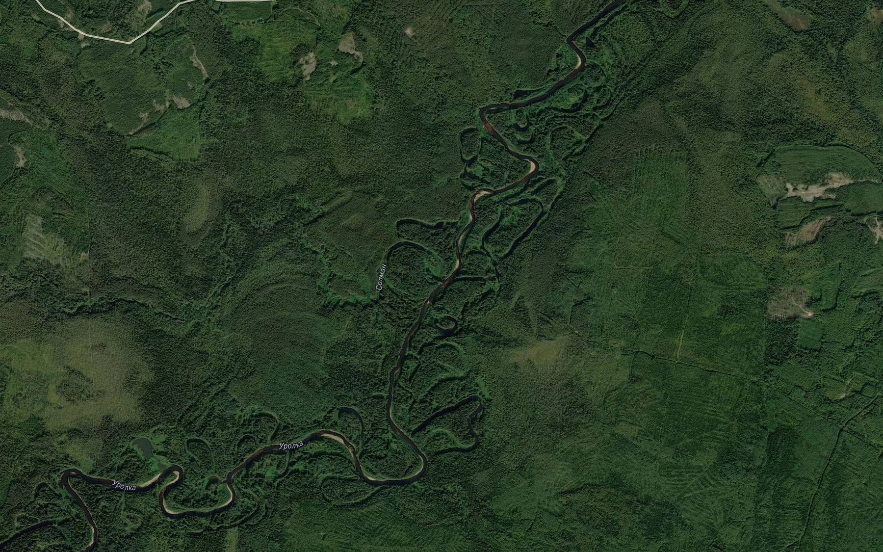 Satellite map of the Solman