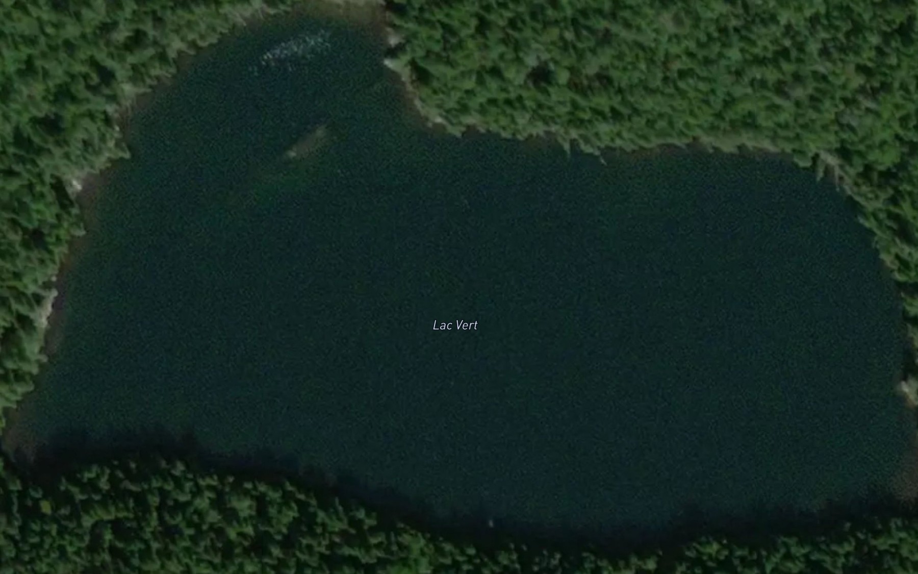 Satellite map of the Lac Vert